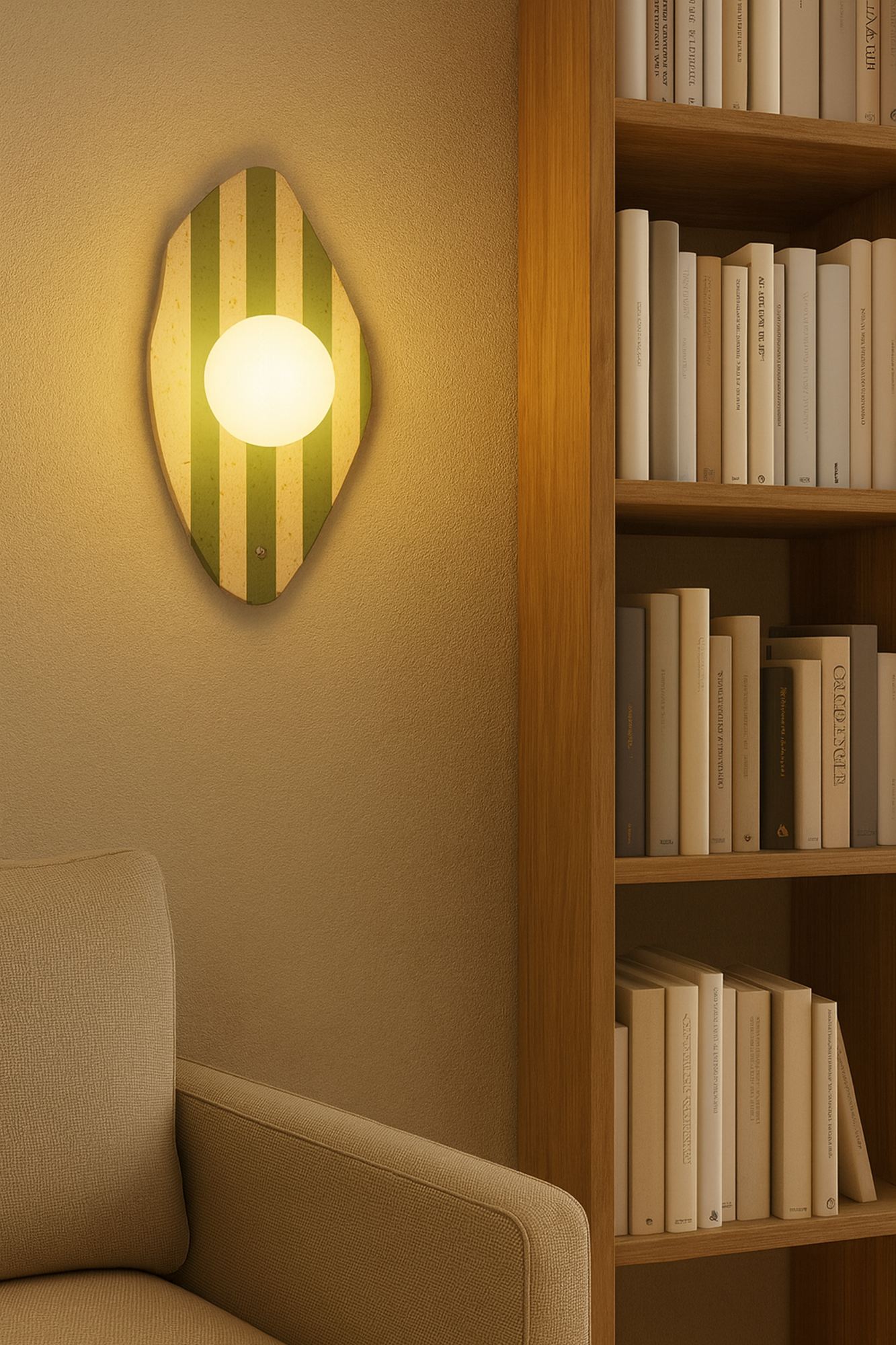 Espe Wall Lamp Travertine Green