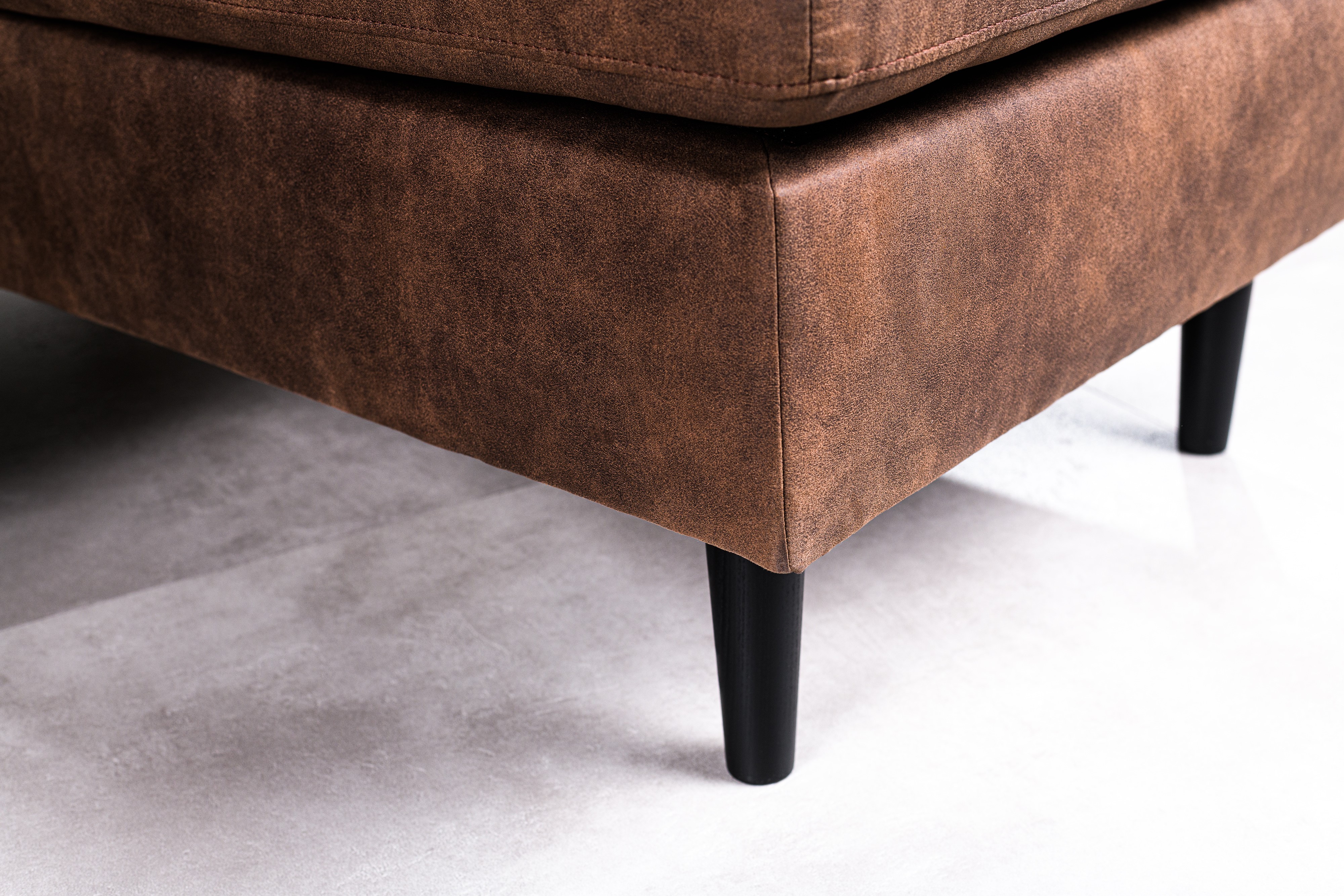 Sofa 3-Seater Chaiselongue Left Right Savannah Brown