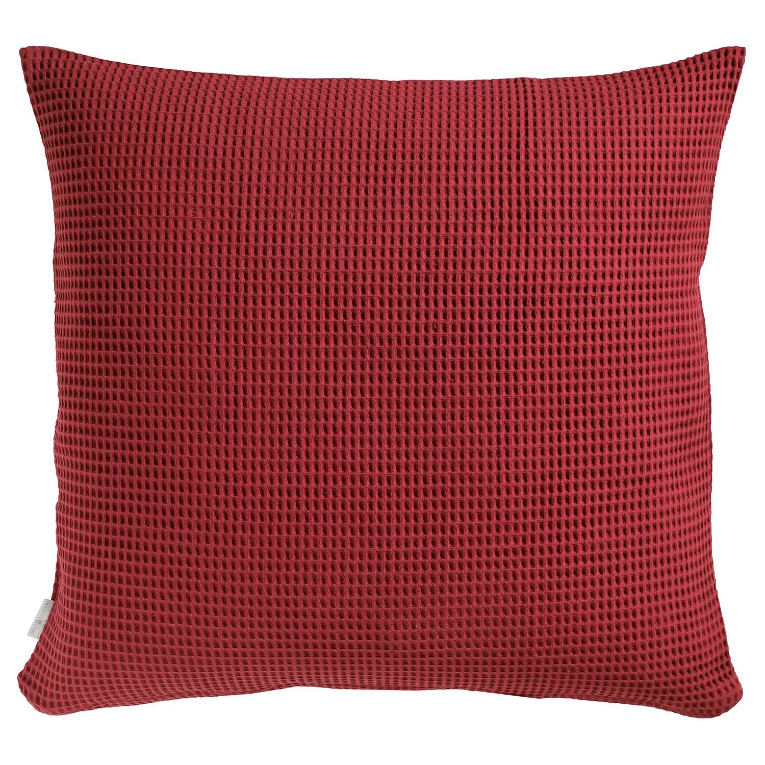 Wafel II Kissenbezug Baumwolle Rot 80 x 80 cm