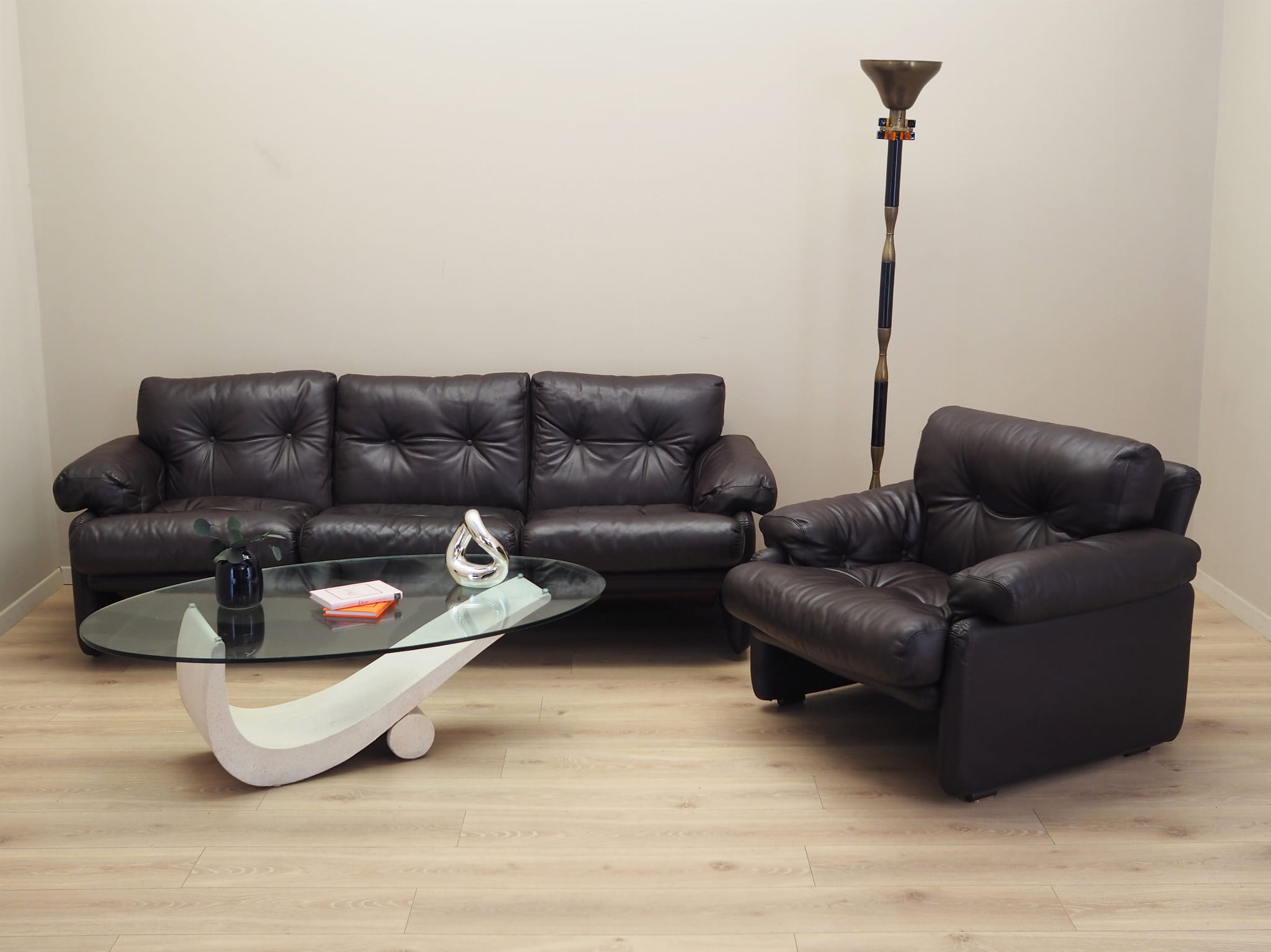 Coronado Living Room Set Leather 1960s