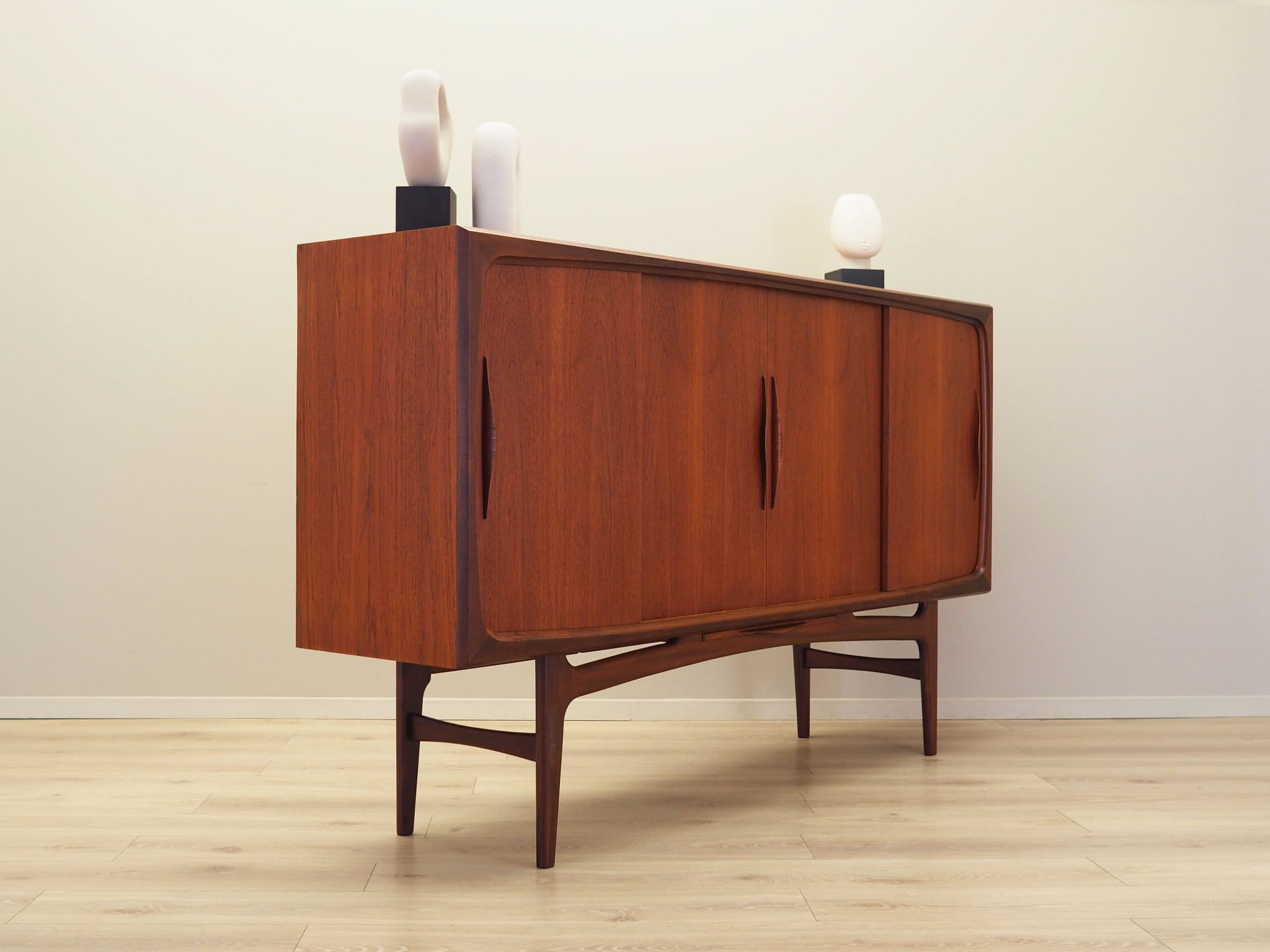 Teak highboard, Danish design, 1970s, production: Denmark