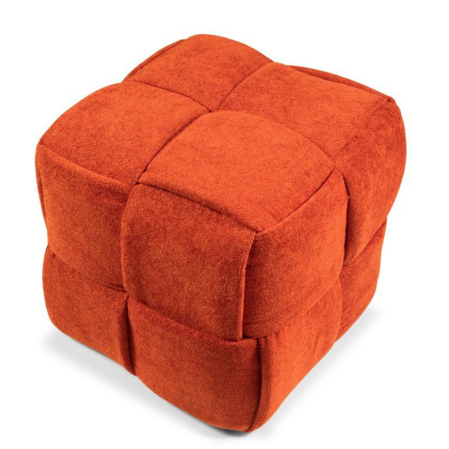 Knitting Hocker Orange