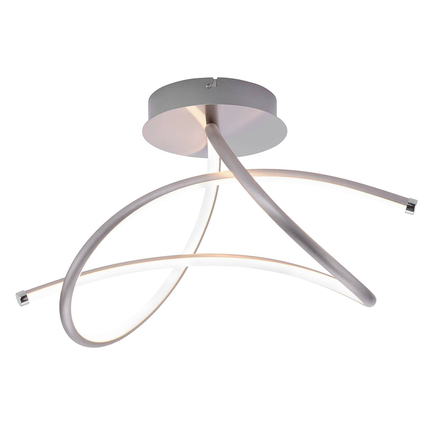 LED-Deckenleuchte Violetta Silikon Silber