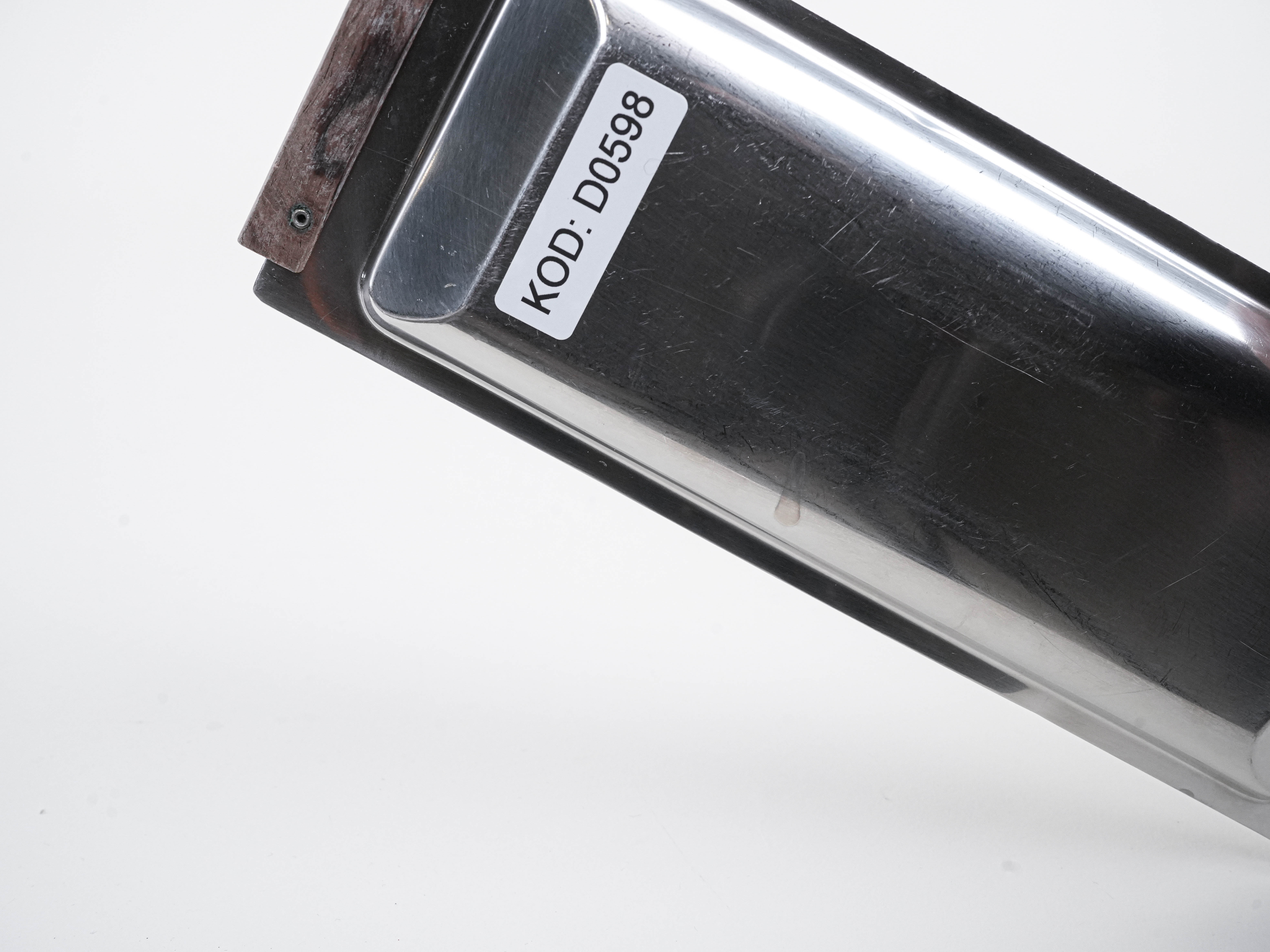 Edelstahtablett 1970er Jahre