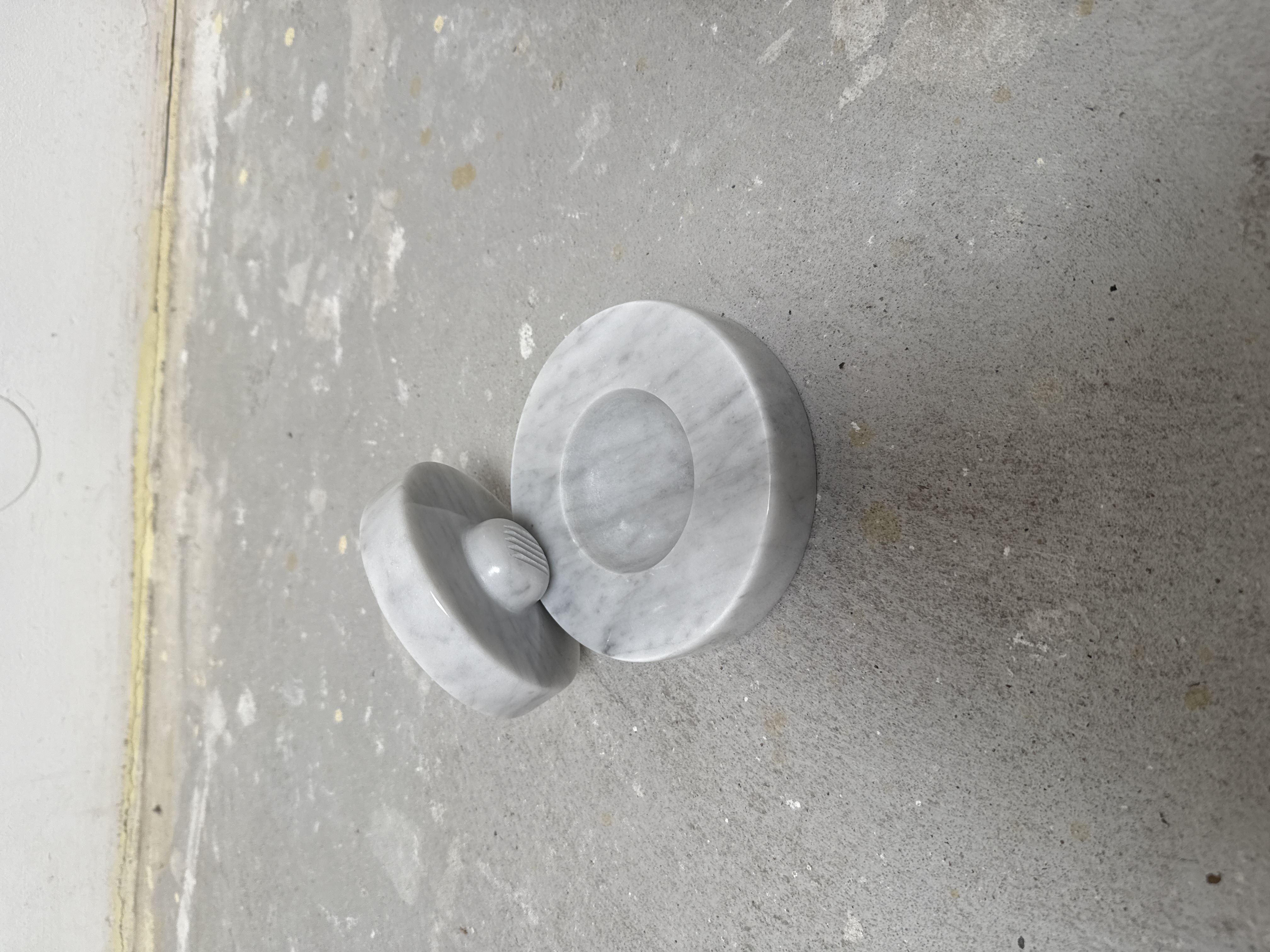 Bianco Table Mortar Carrara Marble White