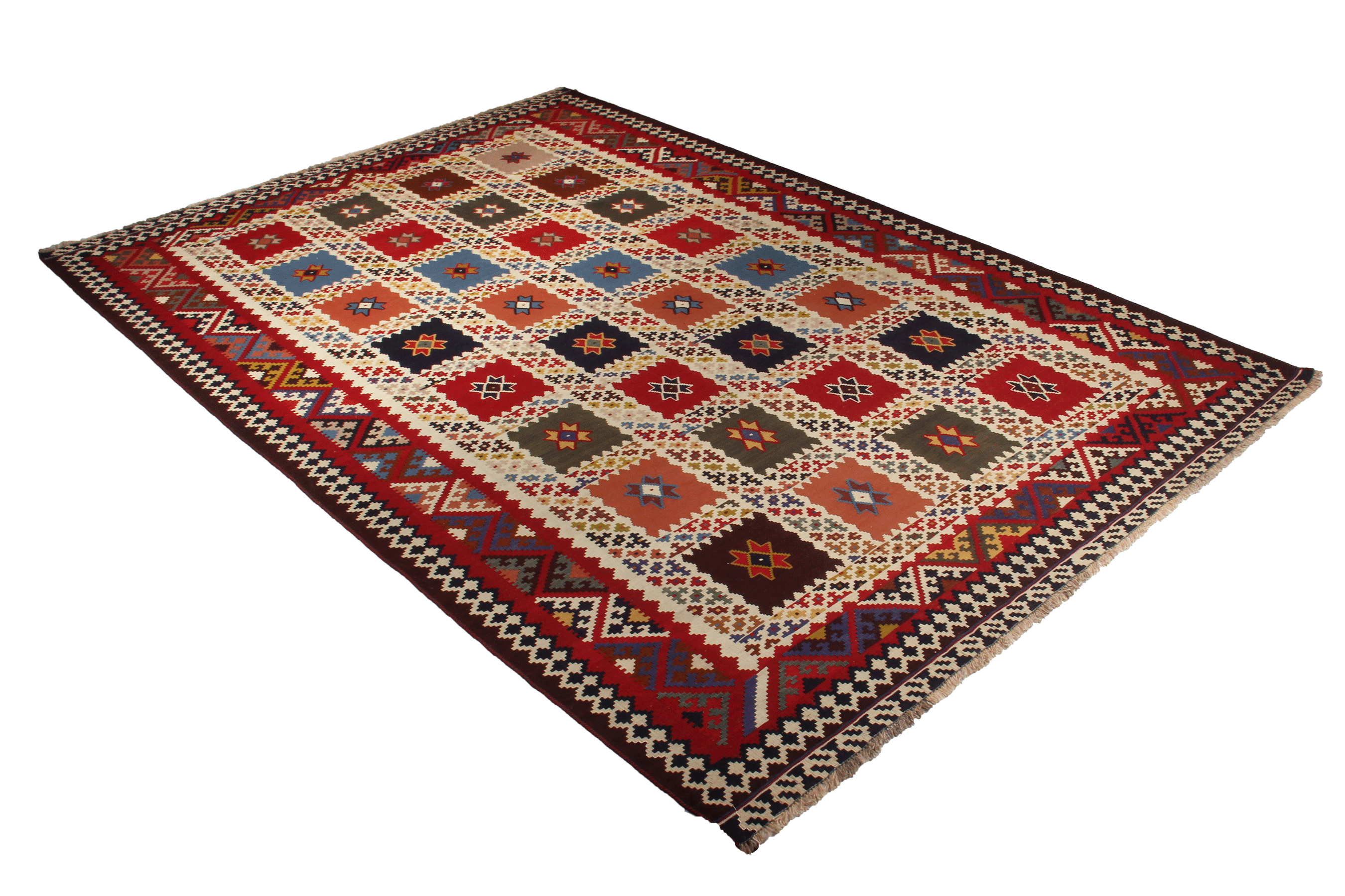 Kilim Gashgai Teppich Mehrfarbig