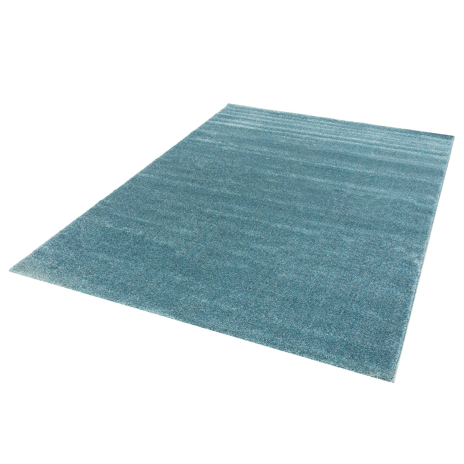 Hochflorteppich Pure Webstoff Türkis 80 x 150 cm
