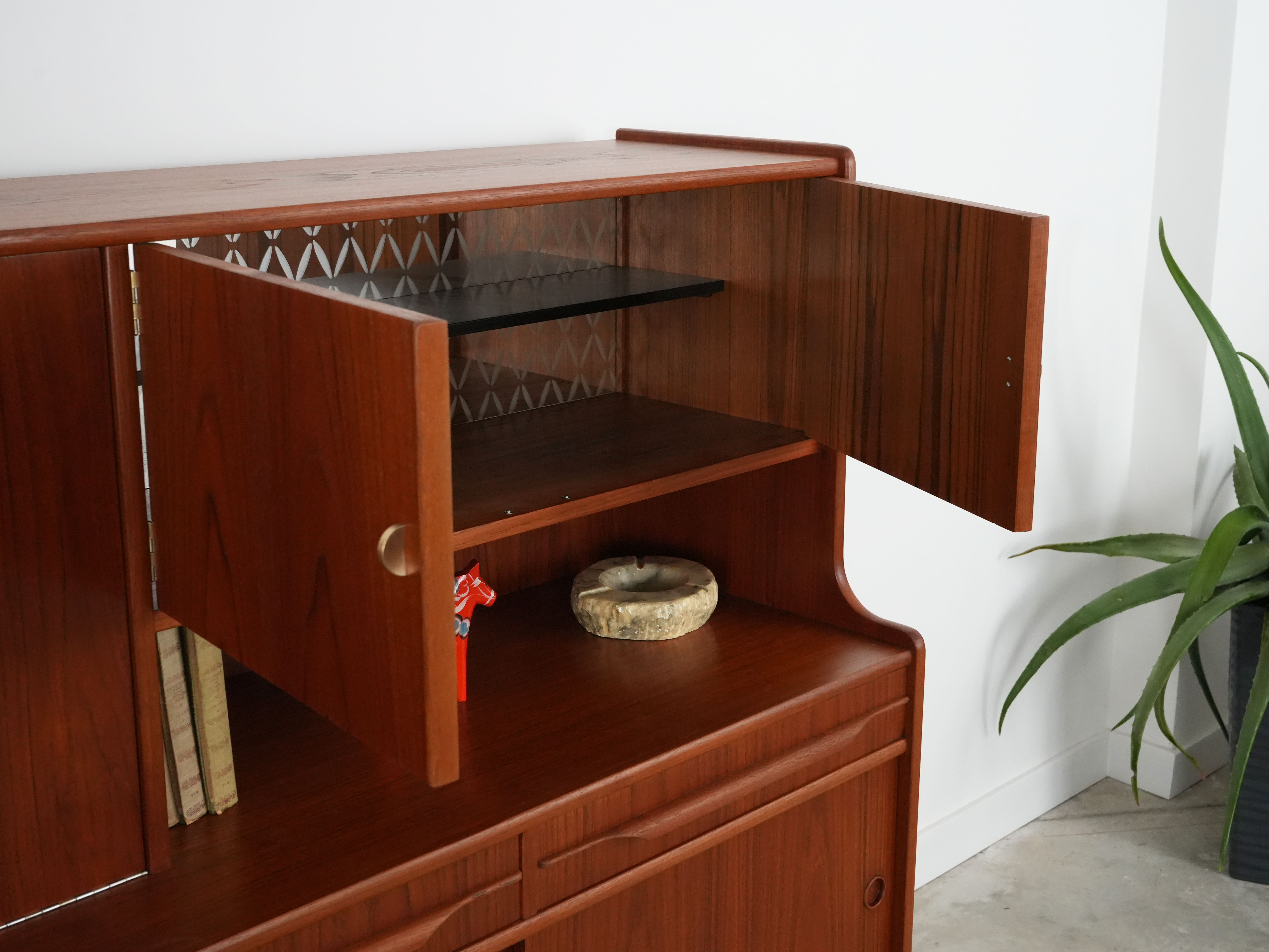 Highboard Teakholz 1960er Jahre