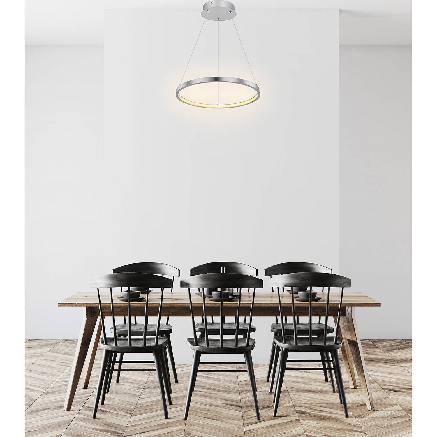 LED-Pendelleuchte Ralph I Silber