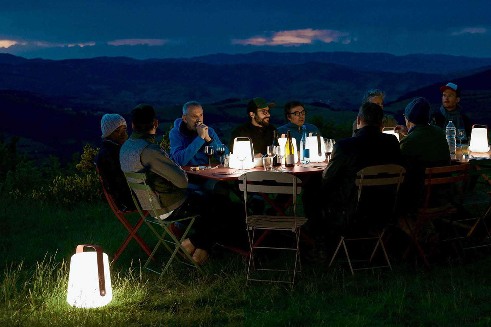 Balad Outdoorleuchte Gelb Weiß