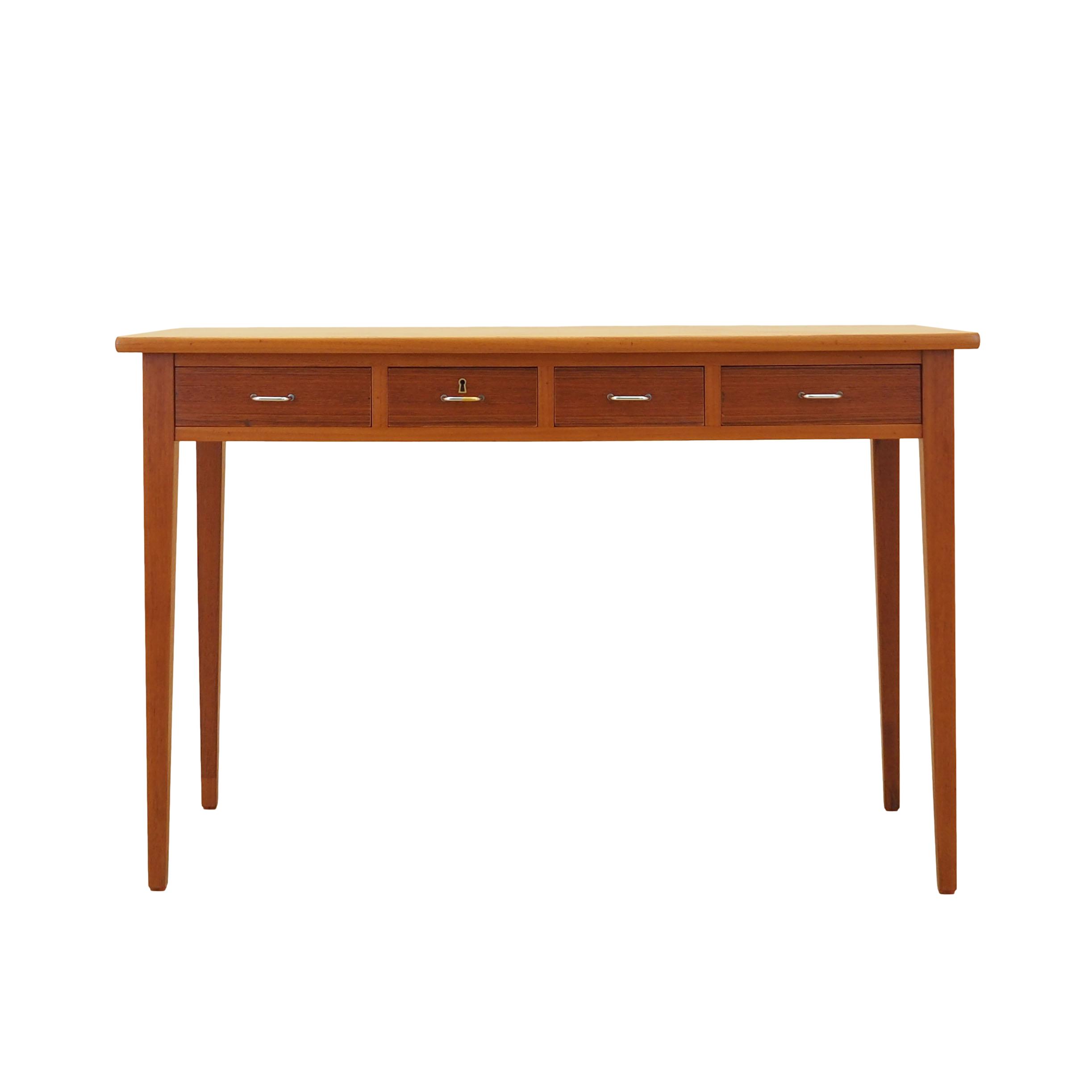 Teak Schreibtisch 1970er Jahre