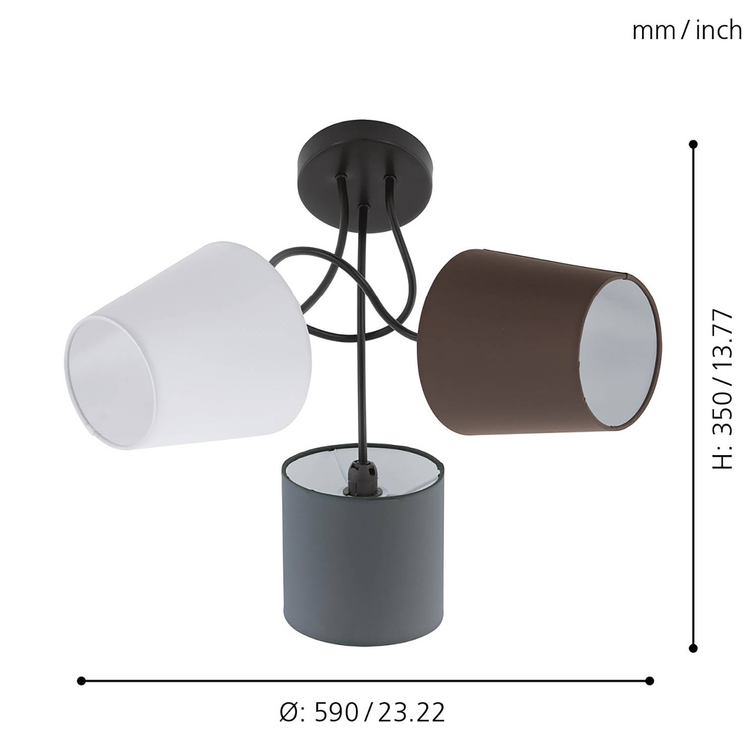 Ceiling lamp Almeida Black