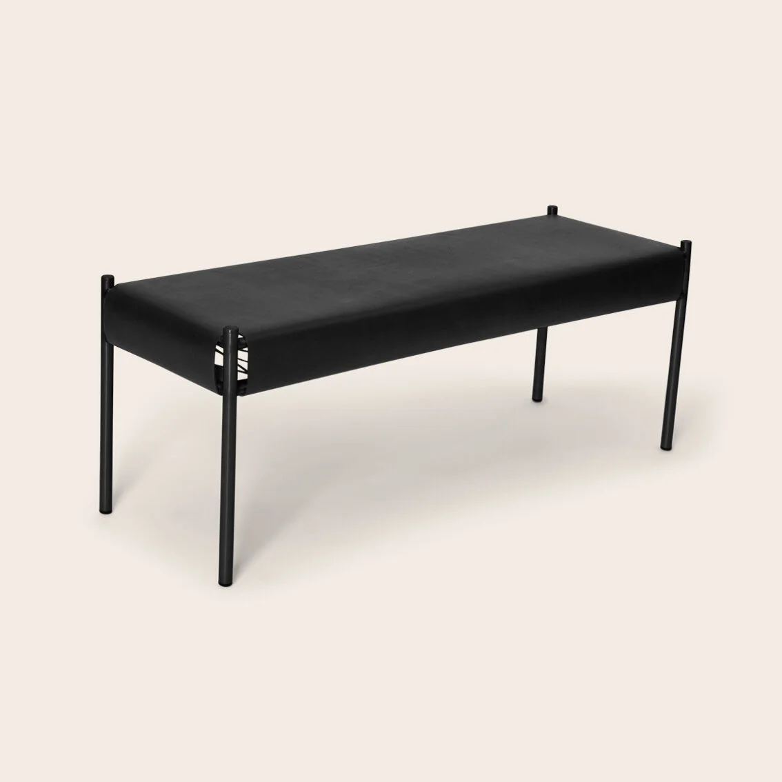 Day Bench Leather Black