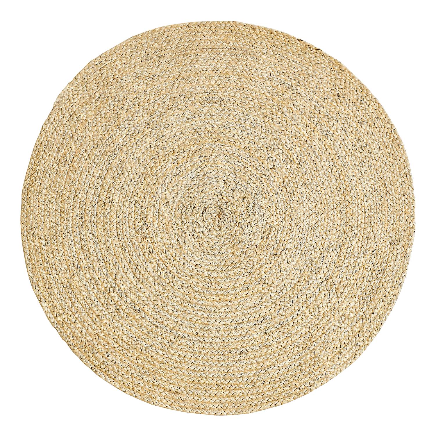 Ibo Teppich Jute Baumwolle Creme 60cm