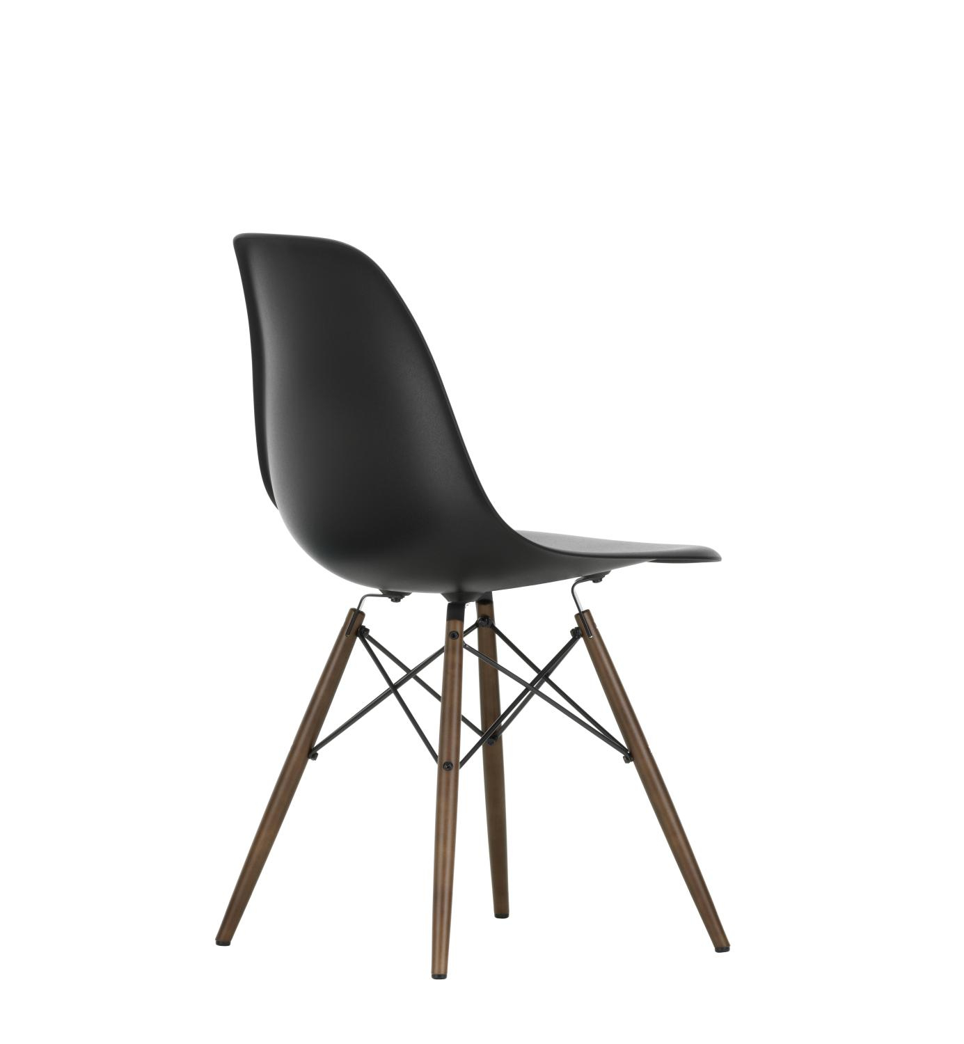 DSW Eames Plastic Side Chair Schwarz