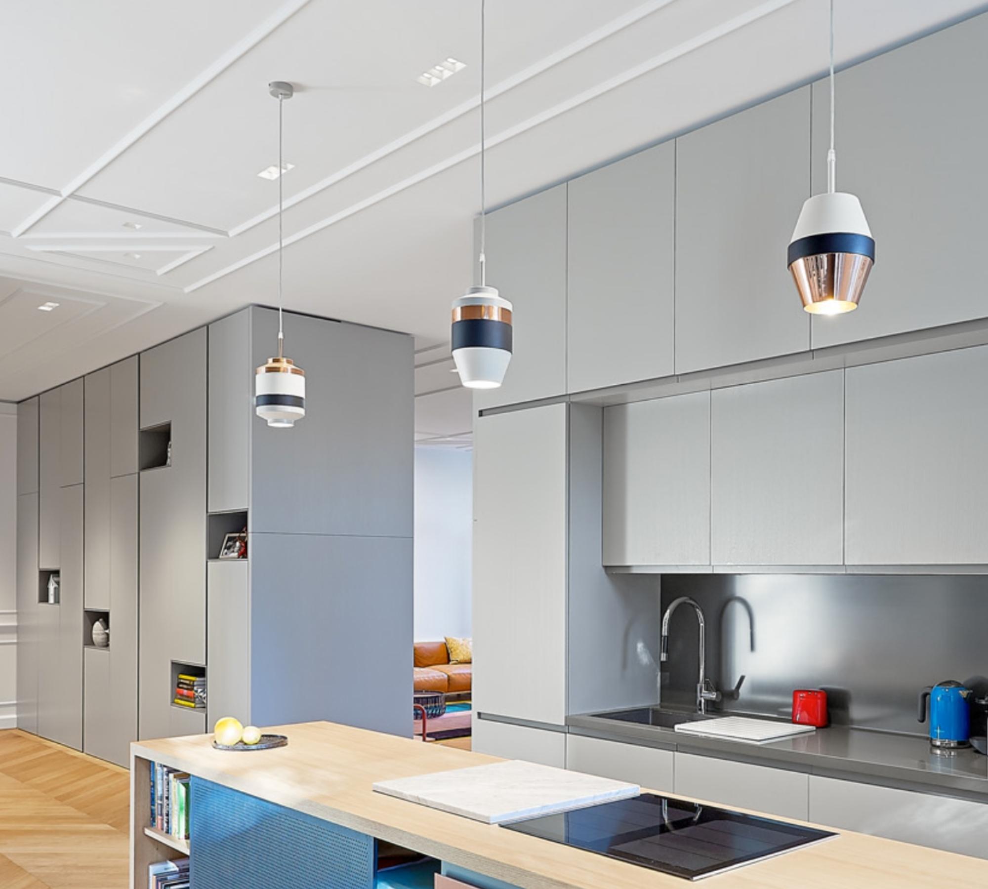 Pranay Pendant Lamp Navy / Bronze