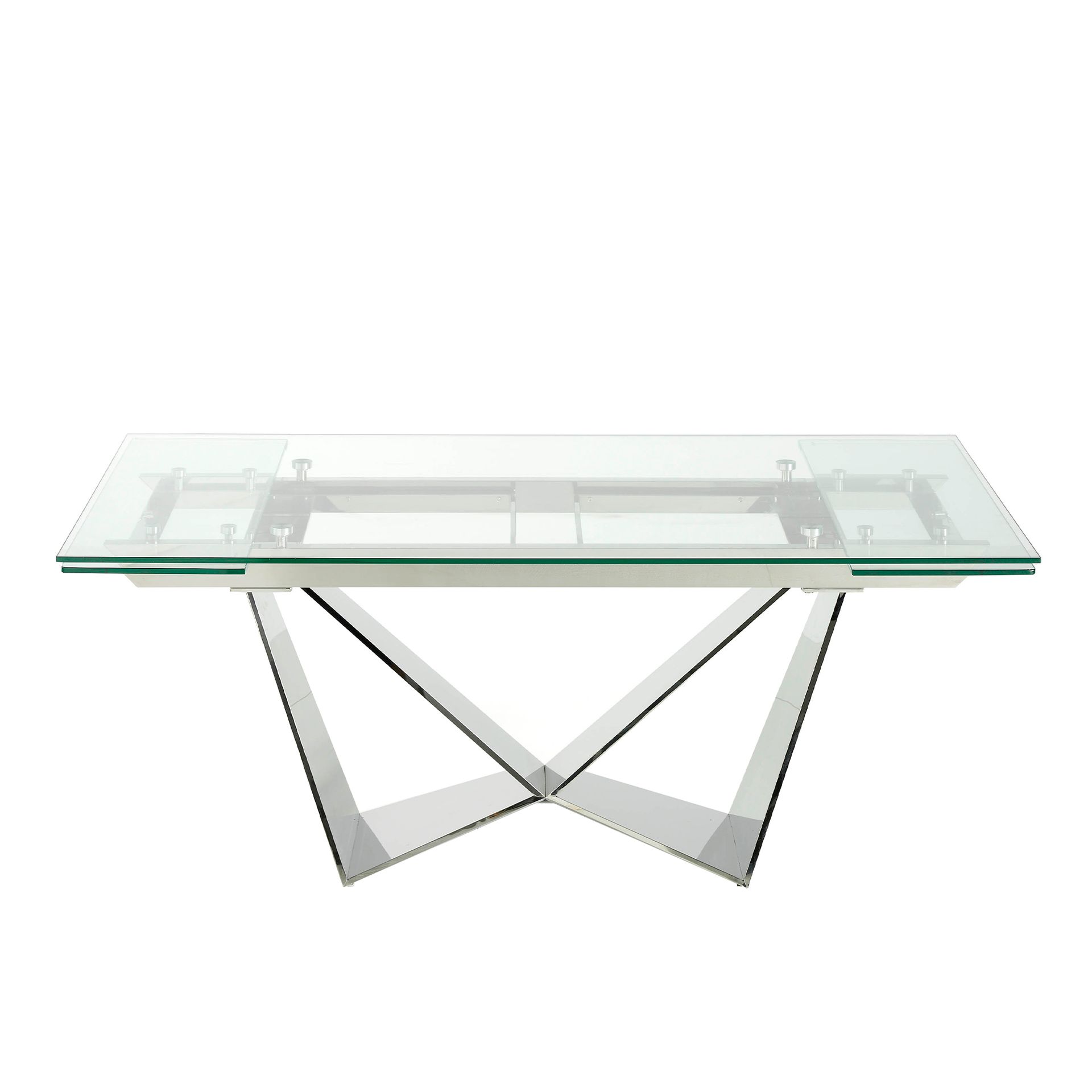 Dining table Glass/steel