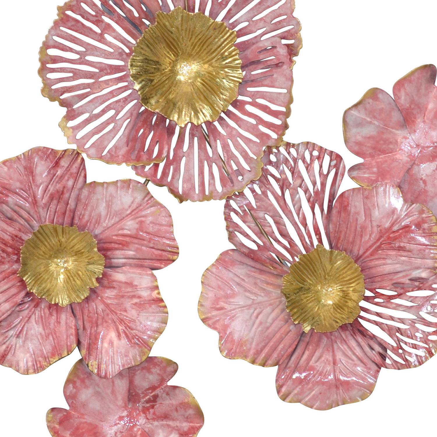 Wanddekoration Rita Eisen Rosa / Gold
