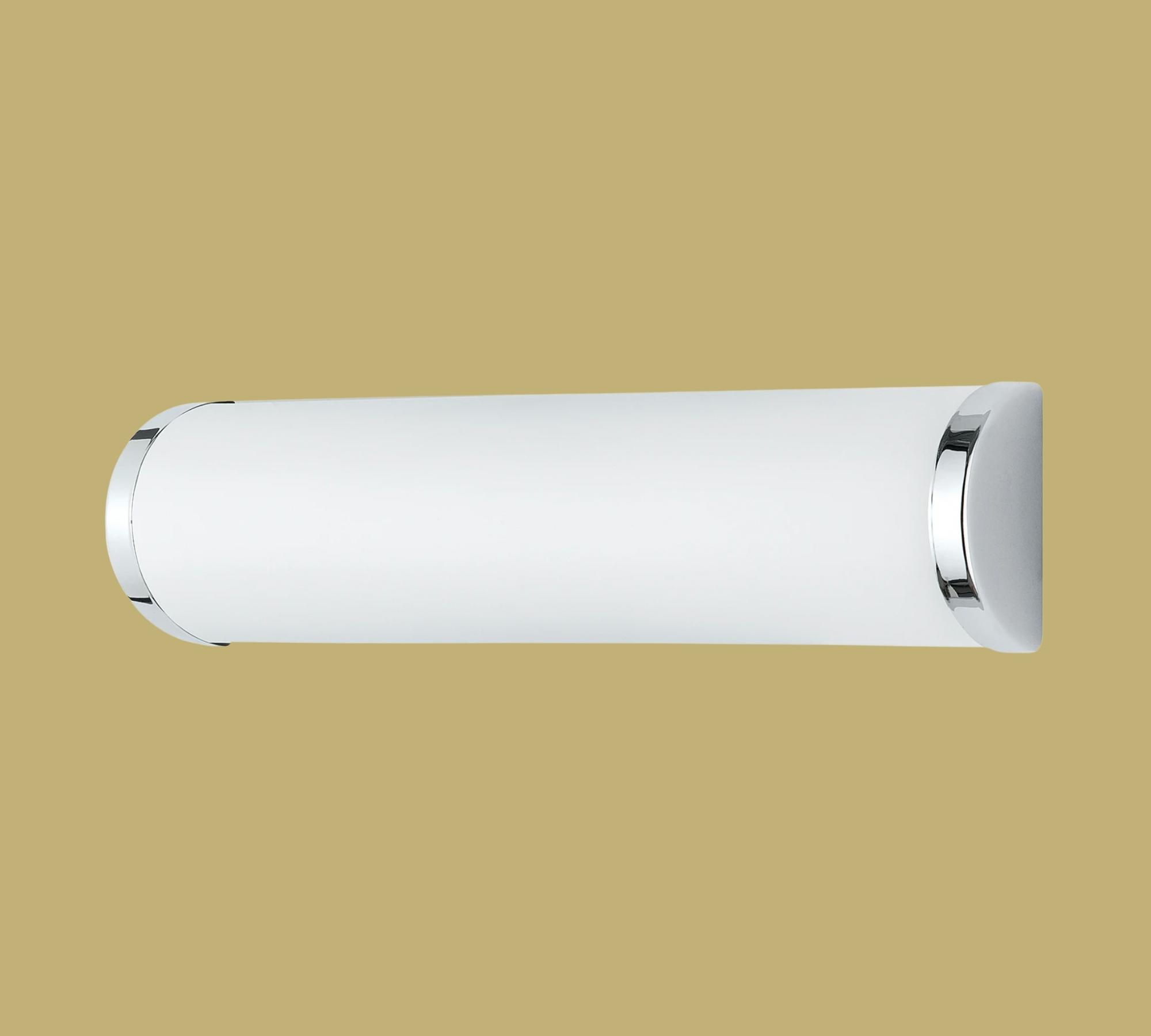 Badleuchte Milchglas / Chrom