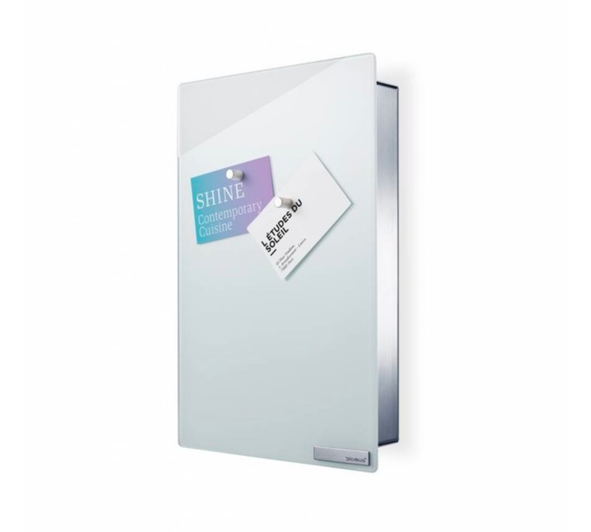 Velio Schlüsselkasten/Glas Magnettafel Weiß 30x20 Hochformat