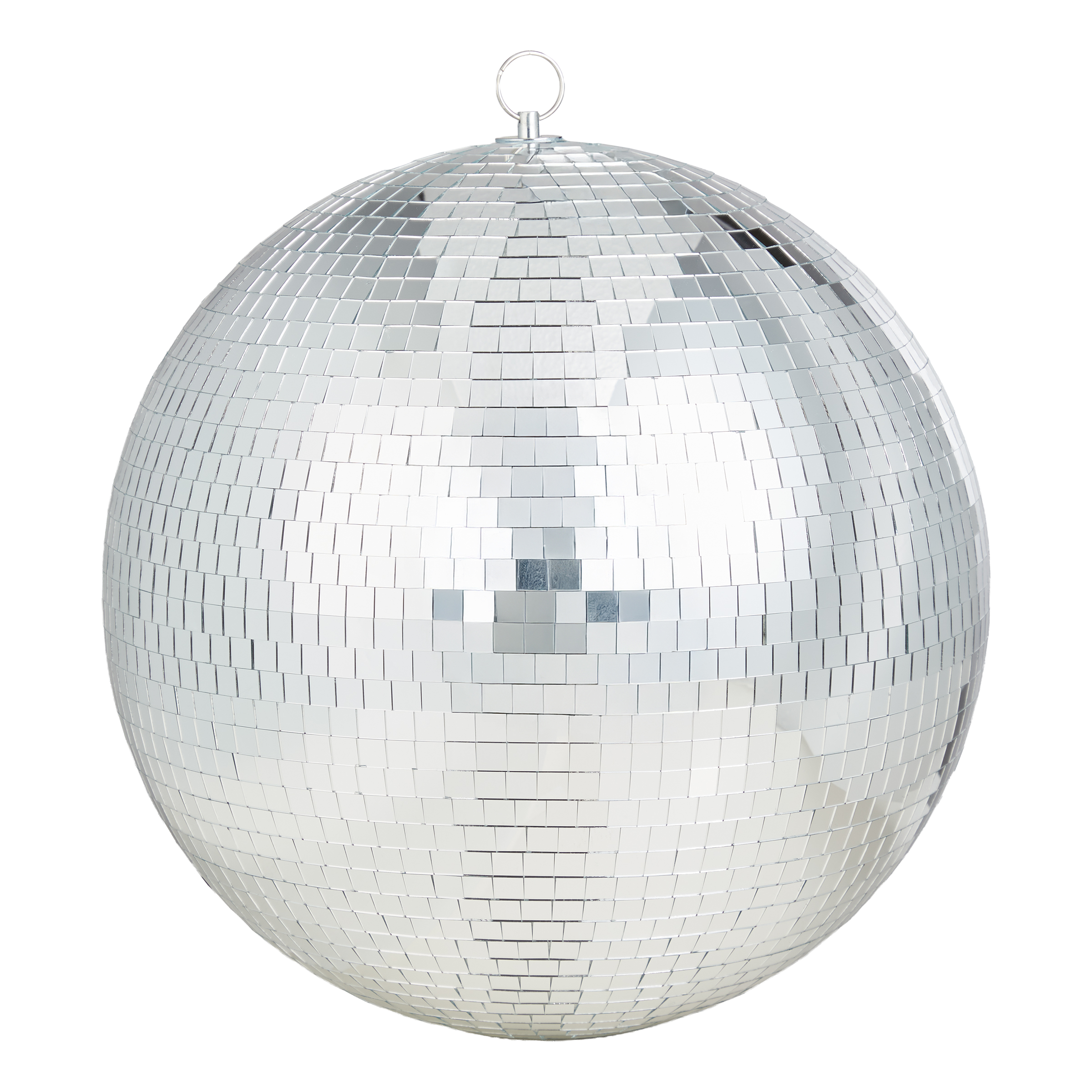 Deko Kugel DISCO Glas Kunststoff Silber 37x37 cm