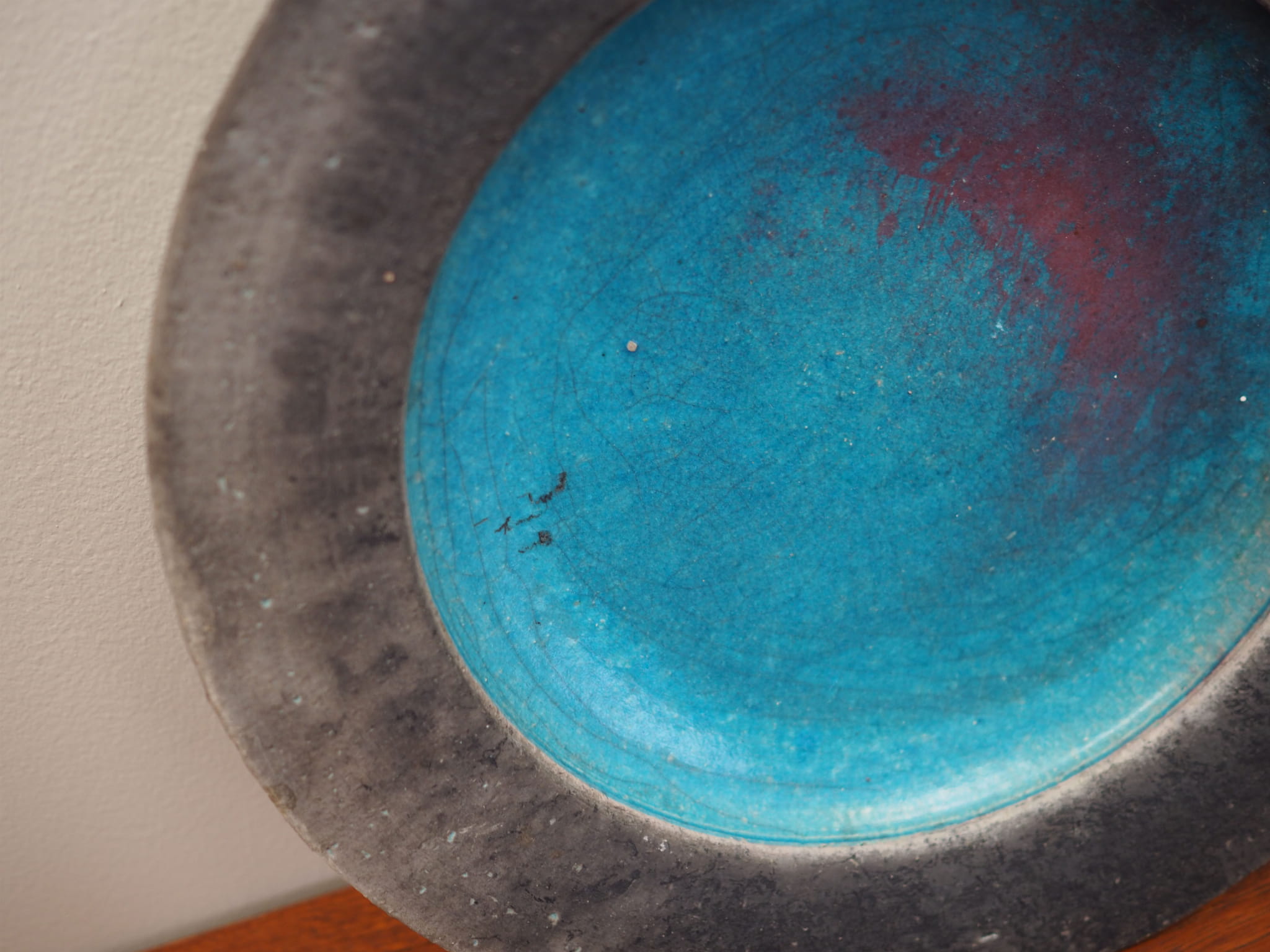 Plate Ceramic Multicolored 1960s