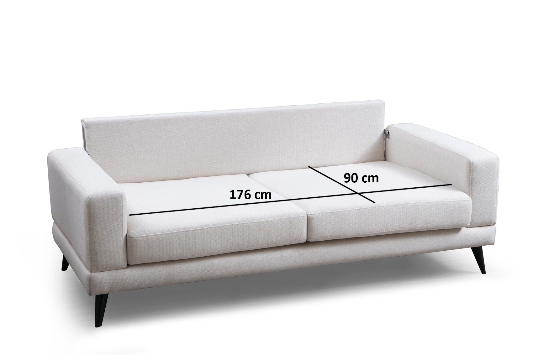Nordic 3-Seater Sofa Beige