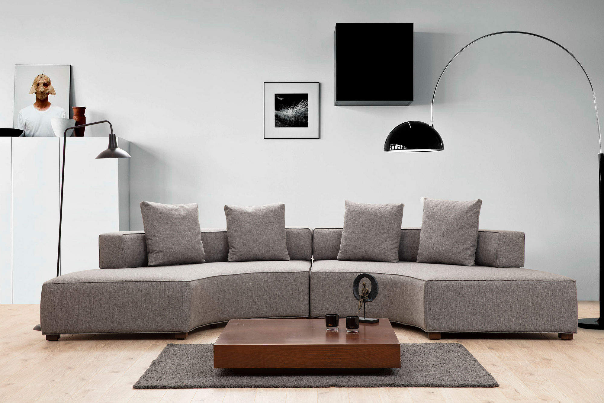 Gondol-2 Sofa Grau