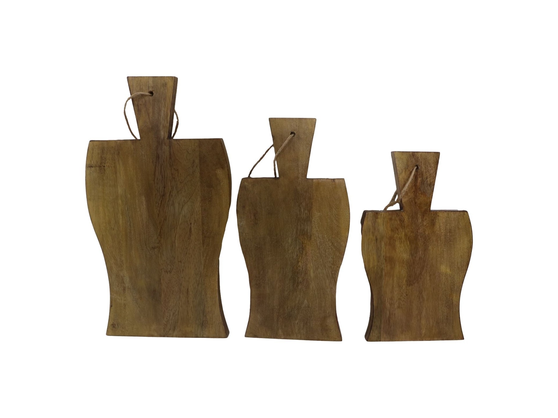 3x Schneidebrett Mangoholz Braun