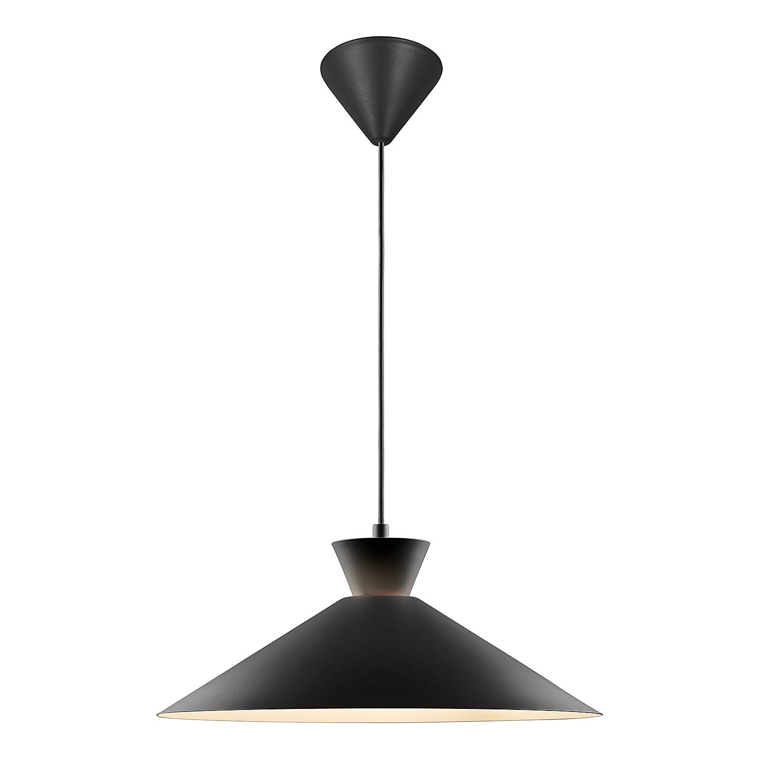 Dial Pendelleuchte 1-flammig Aluminium Schwarz 