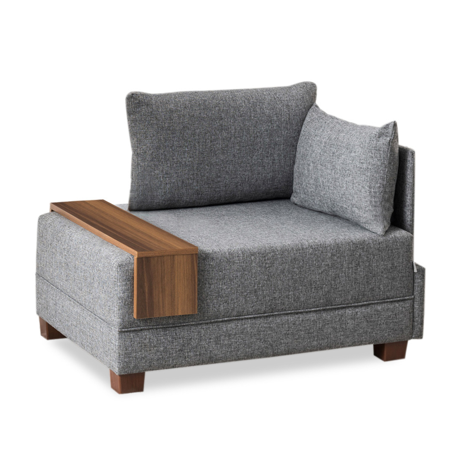 1-seater module right gray