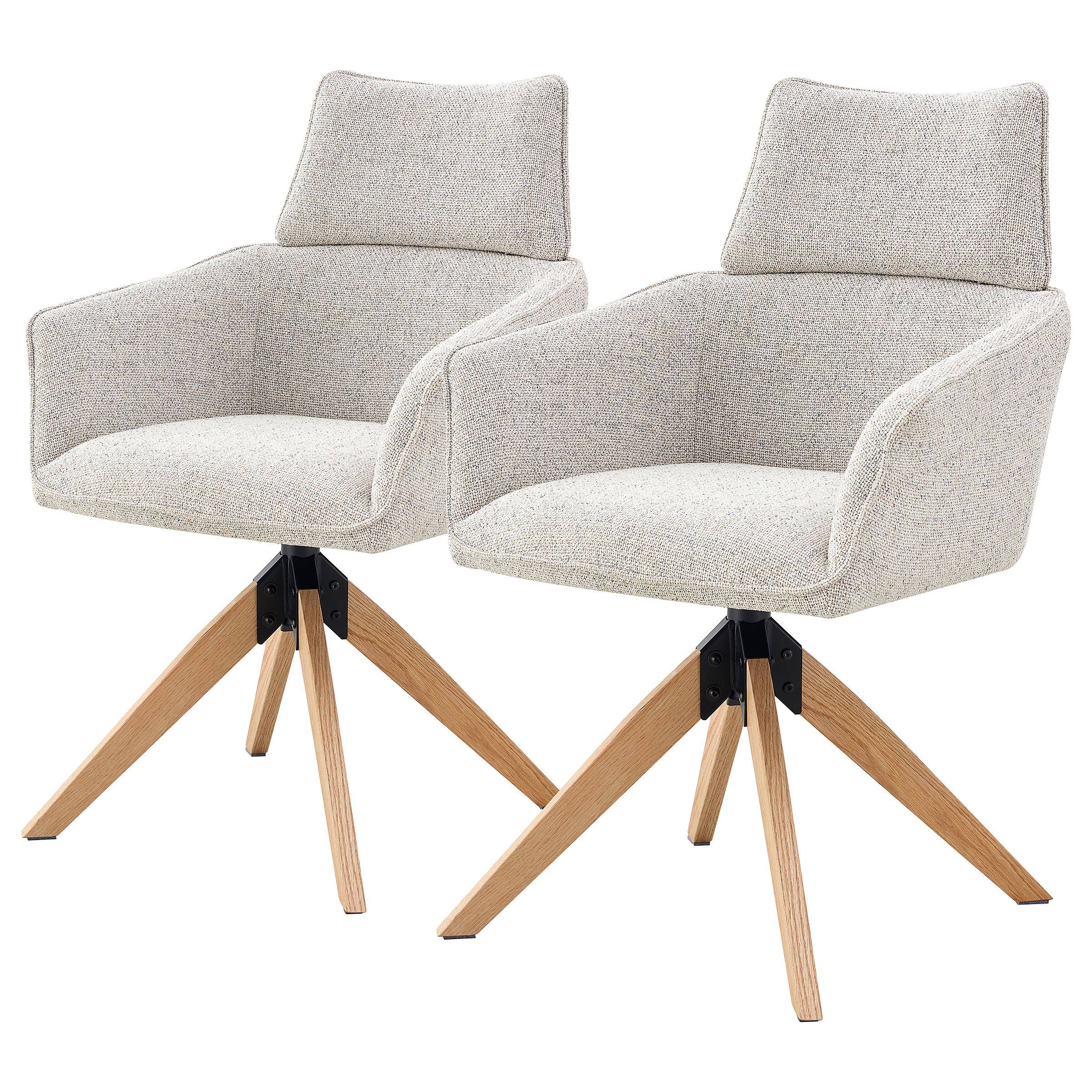 Armchair TUBEI Set of 2 Beige