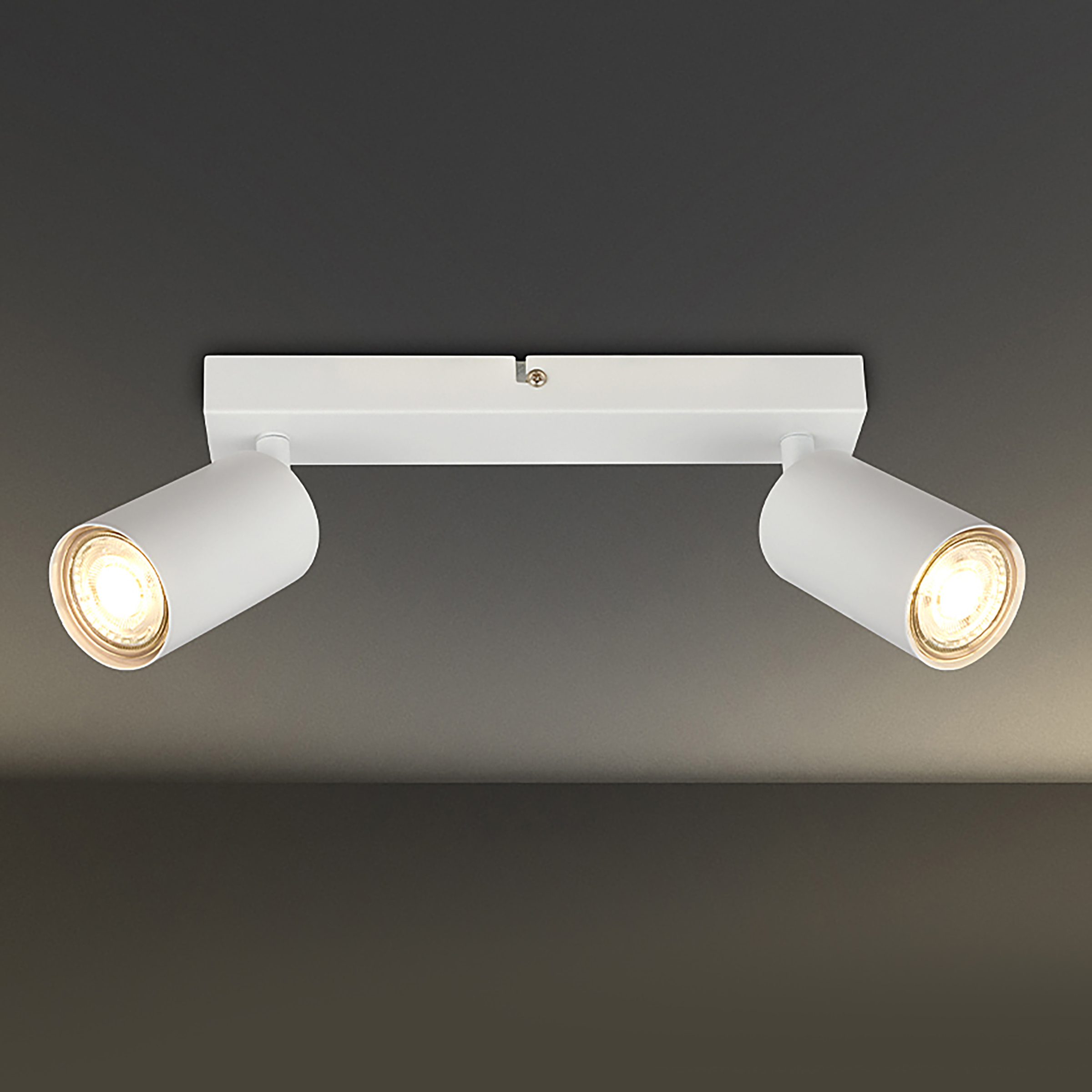 LED Deckenleuchte Spot Weiß Flammenanzahl: 2