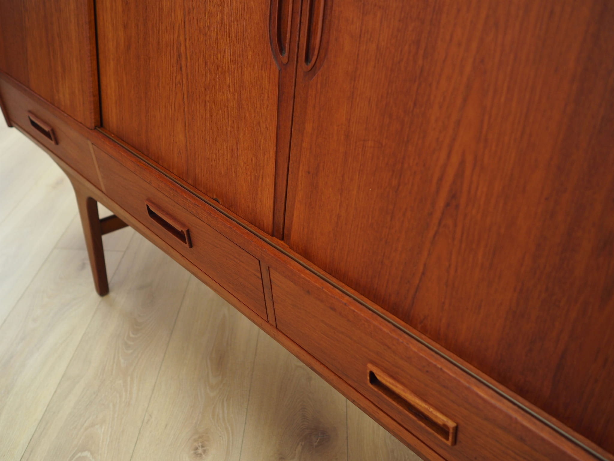 Highboard Holz Braun 1960er Jahre