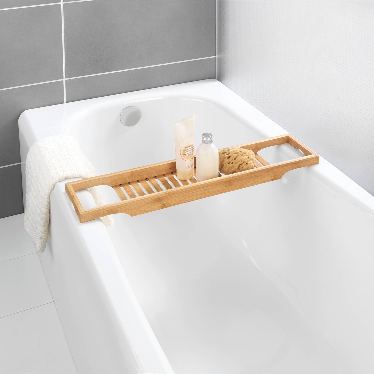 Badewannenablage Bambusa Bambus Natur