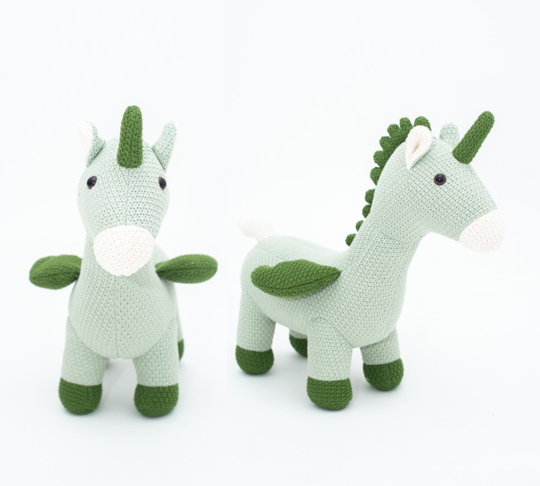 Pegasus Mini Plush Toy Cotton Green
