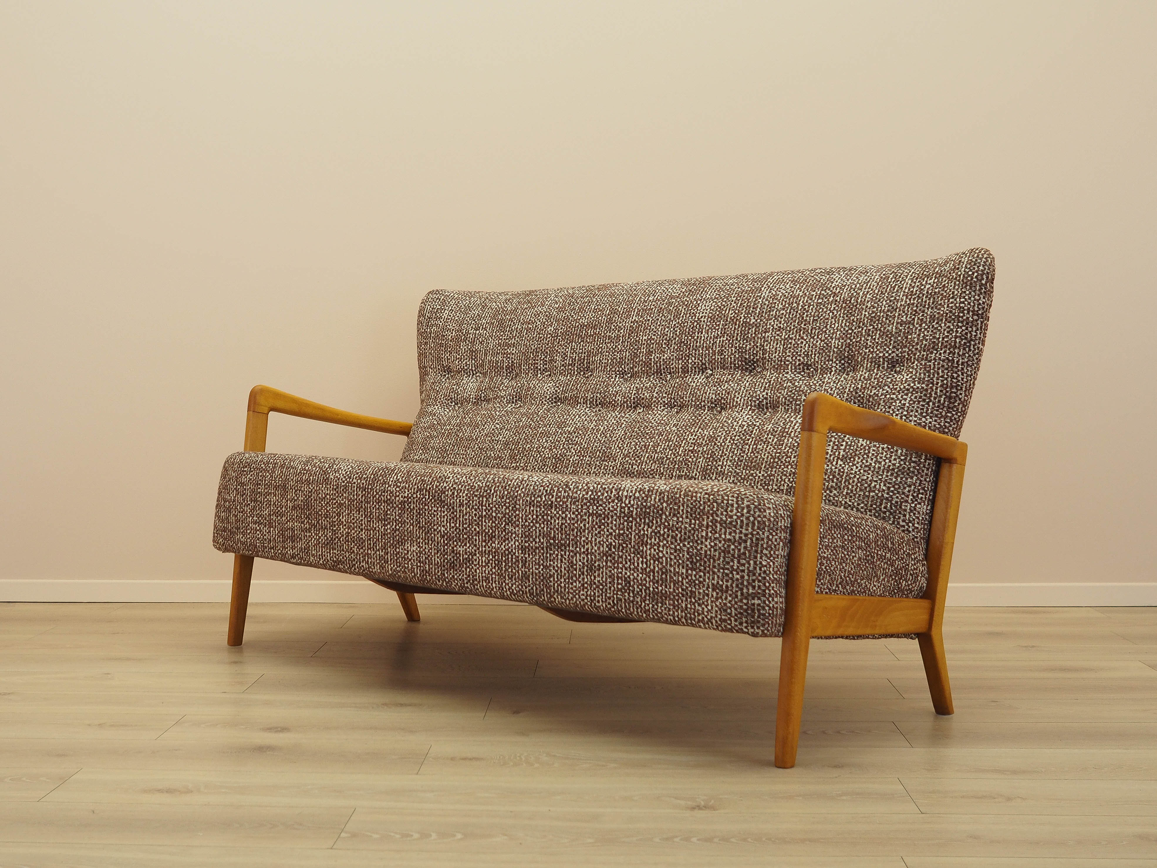 Buche-Sofa 1960er Jahre