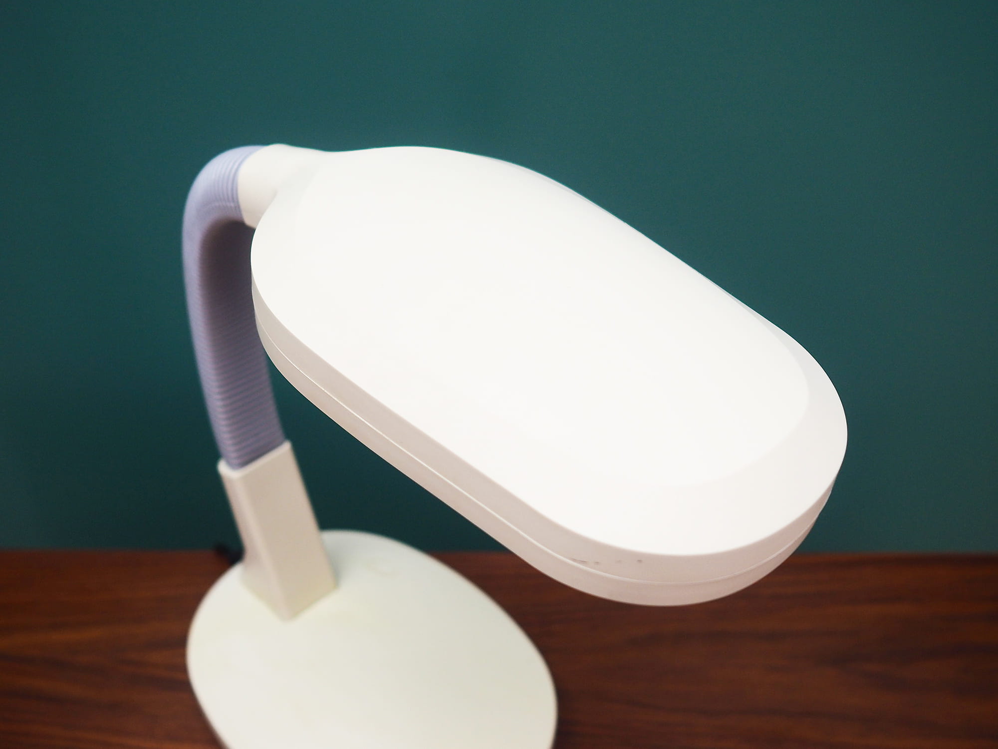 Vintage table lamp plastic white 1960s