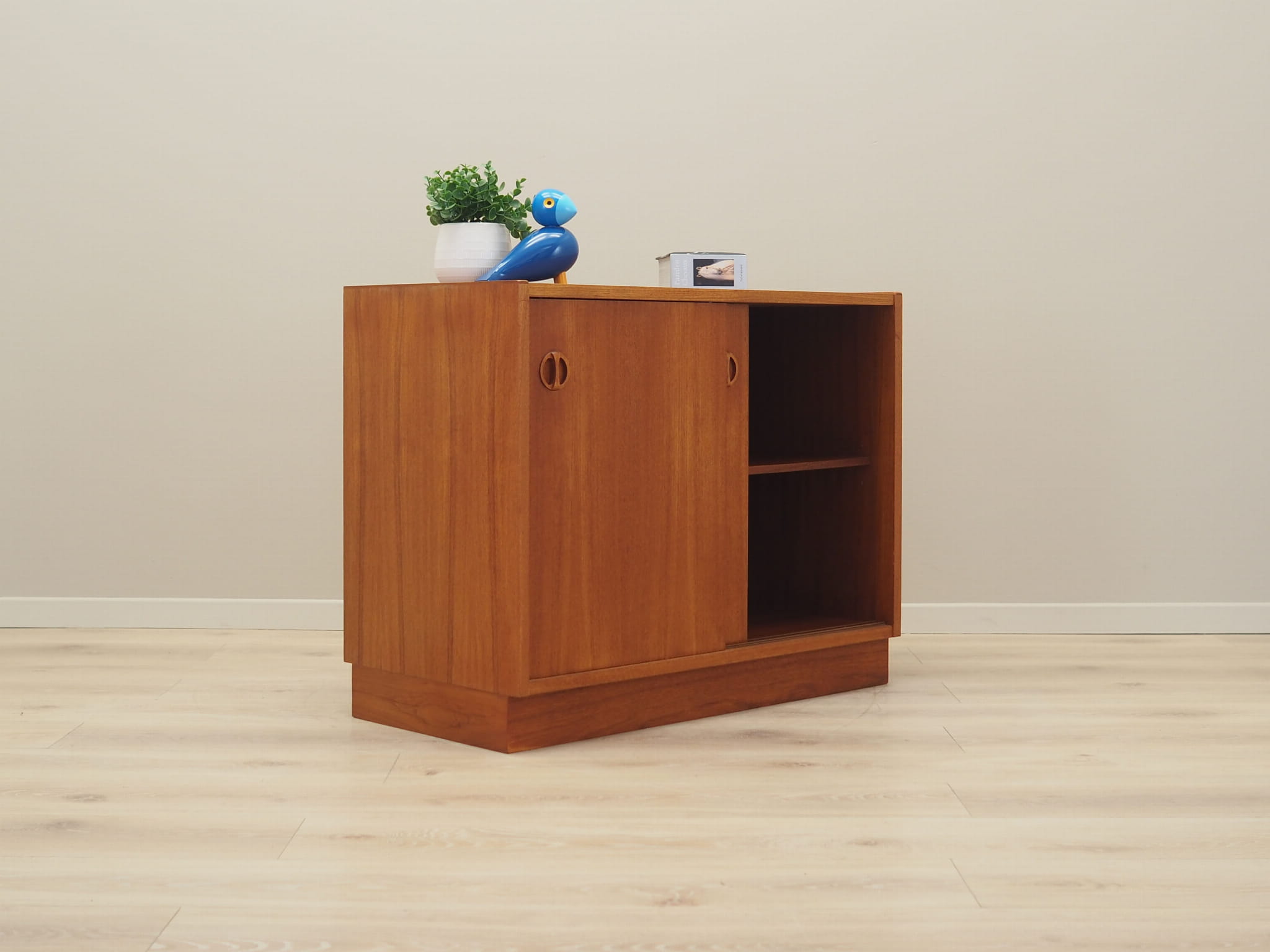 Vintage Cabinet Teak Wood Brown 1970s