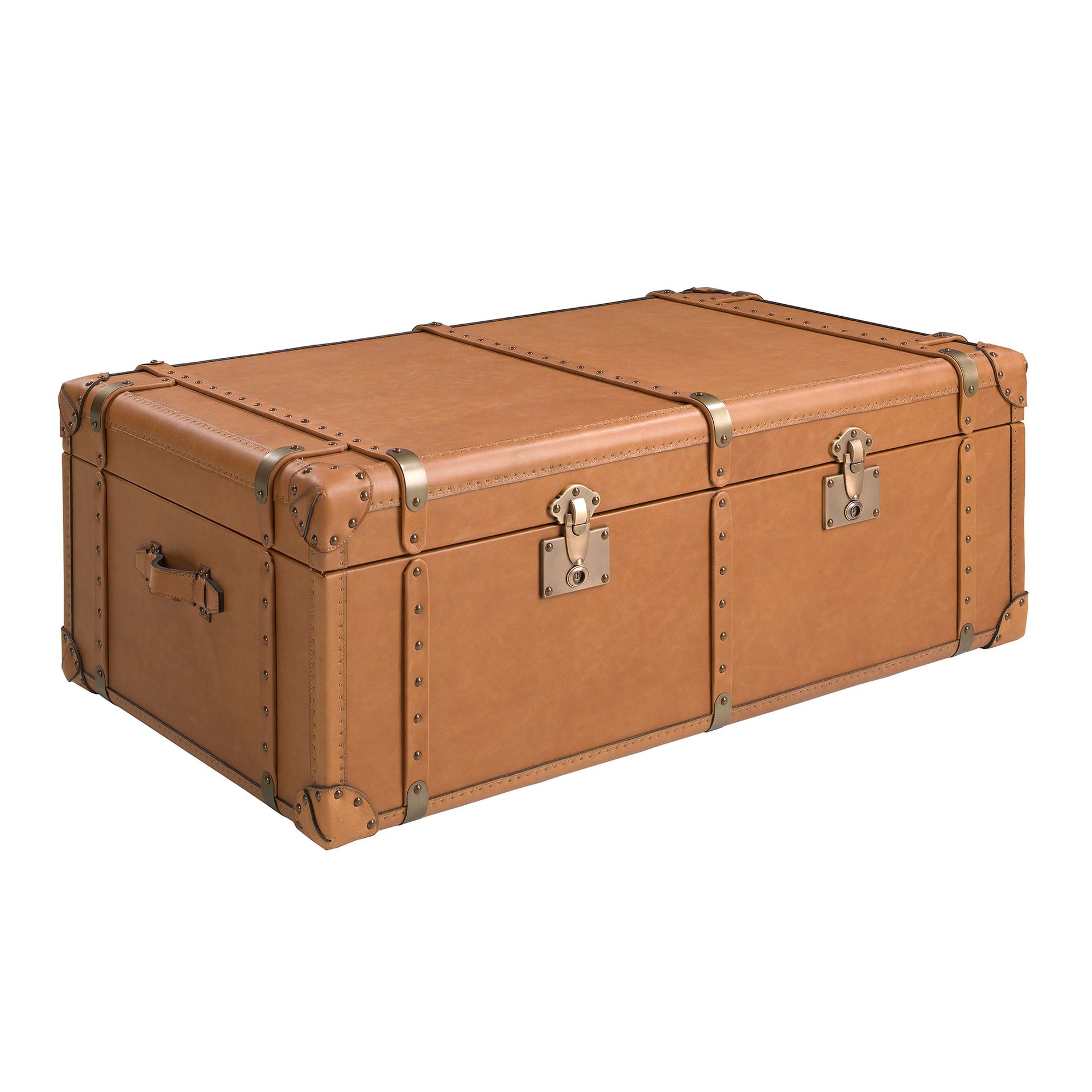 Brauner Lederkoffer 2146
