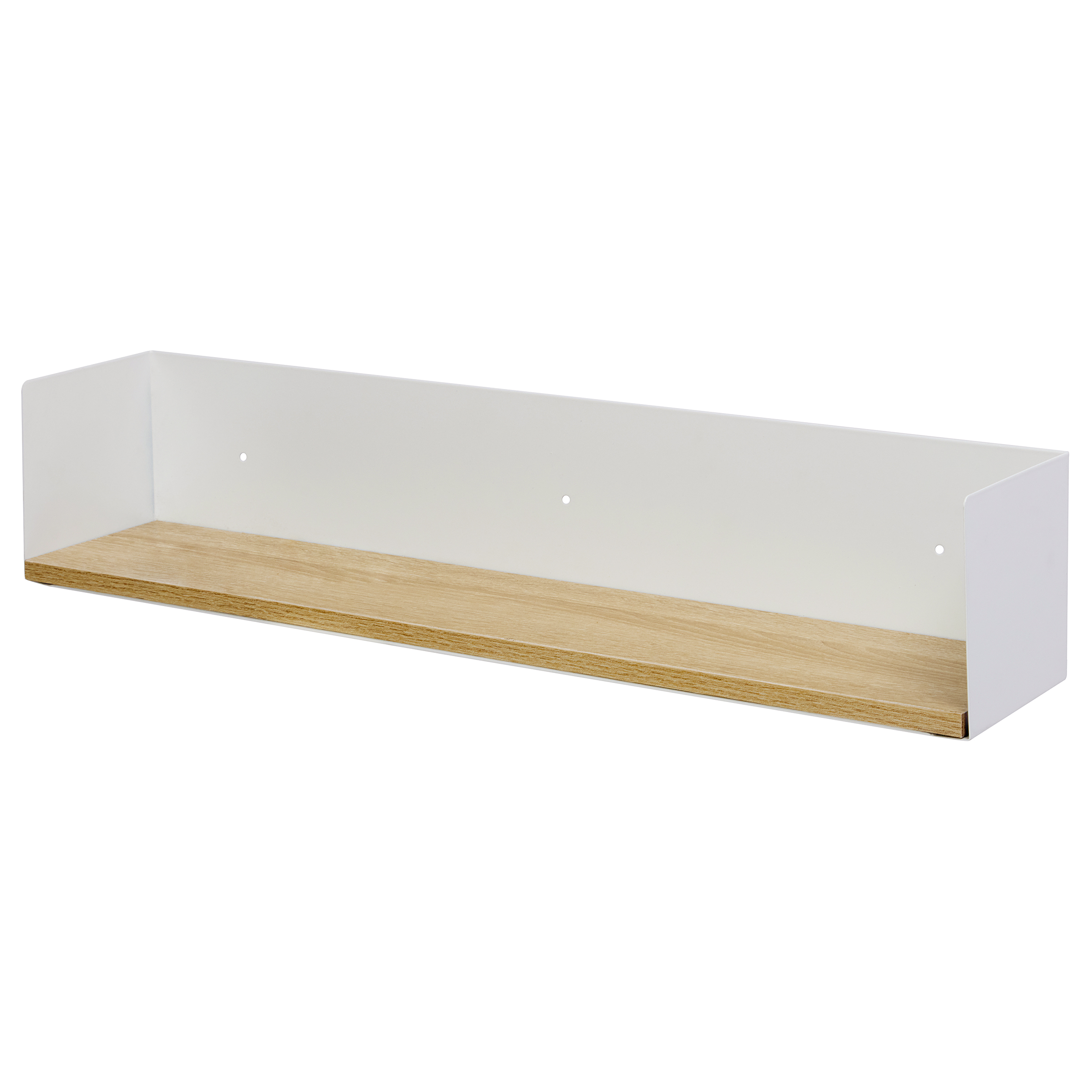 Beikou Wandboard Typ A Echtholzfurnier Tanne Weiß 60x12cm 