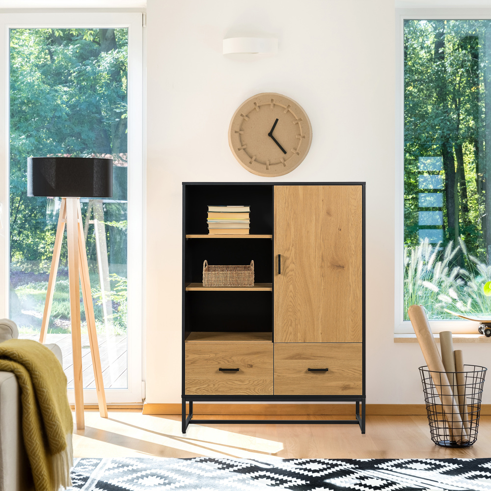 Amio H Cabinet Wood Black