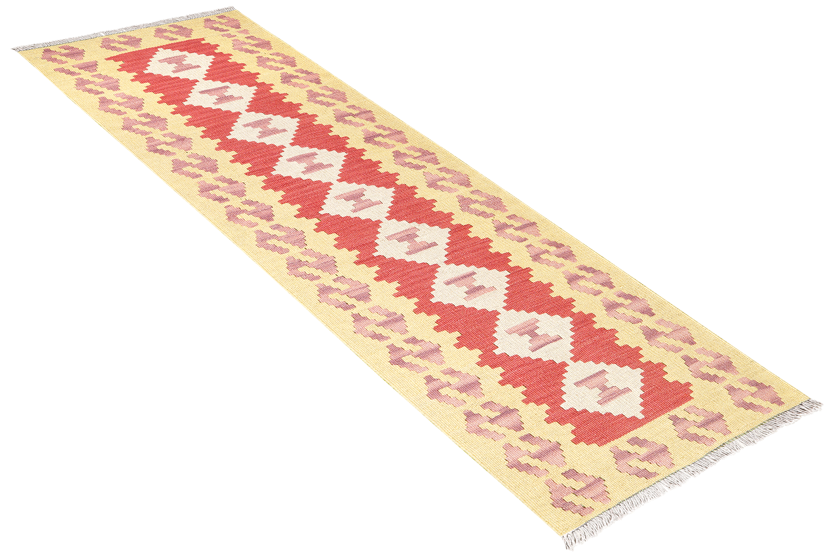 Tappeto Kilim Gashgai Lana Rosso