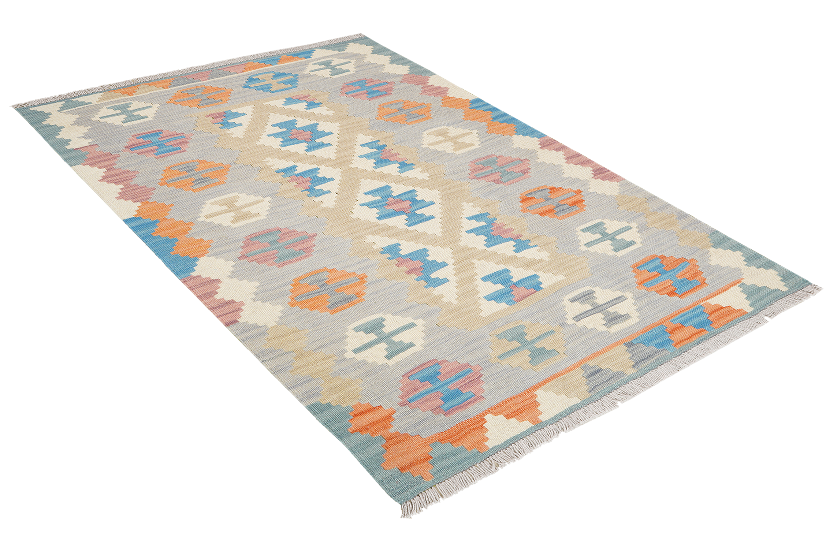 Tappeto Kilim Gashgai Lana Beige