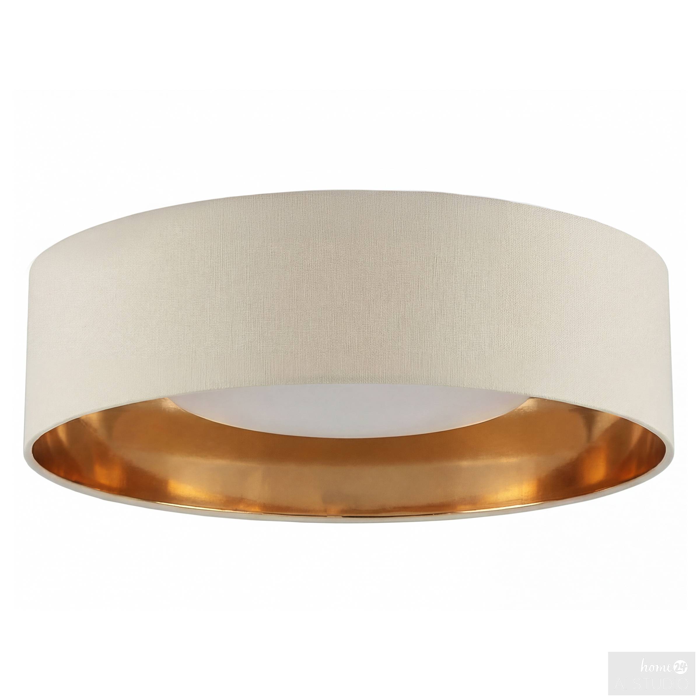 Joulo Deckenleuchte 1-flammig Eisen Frottee Beige