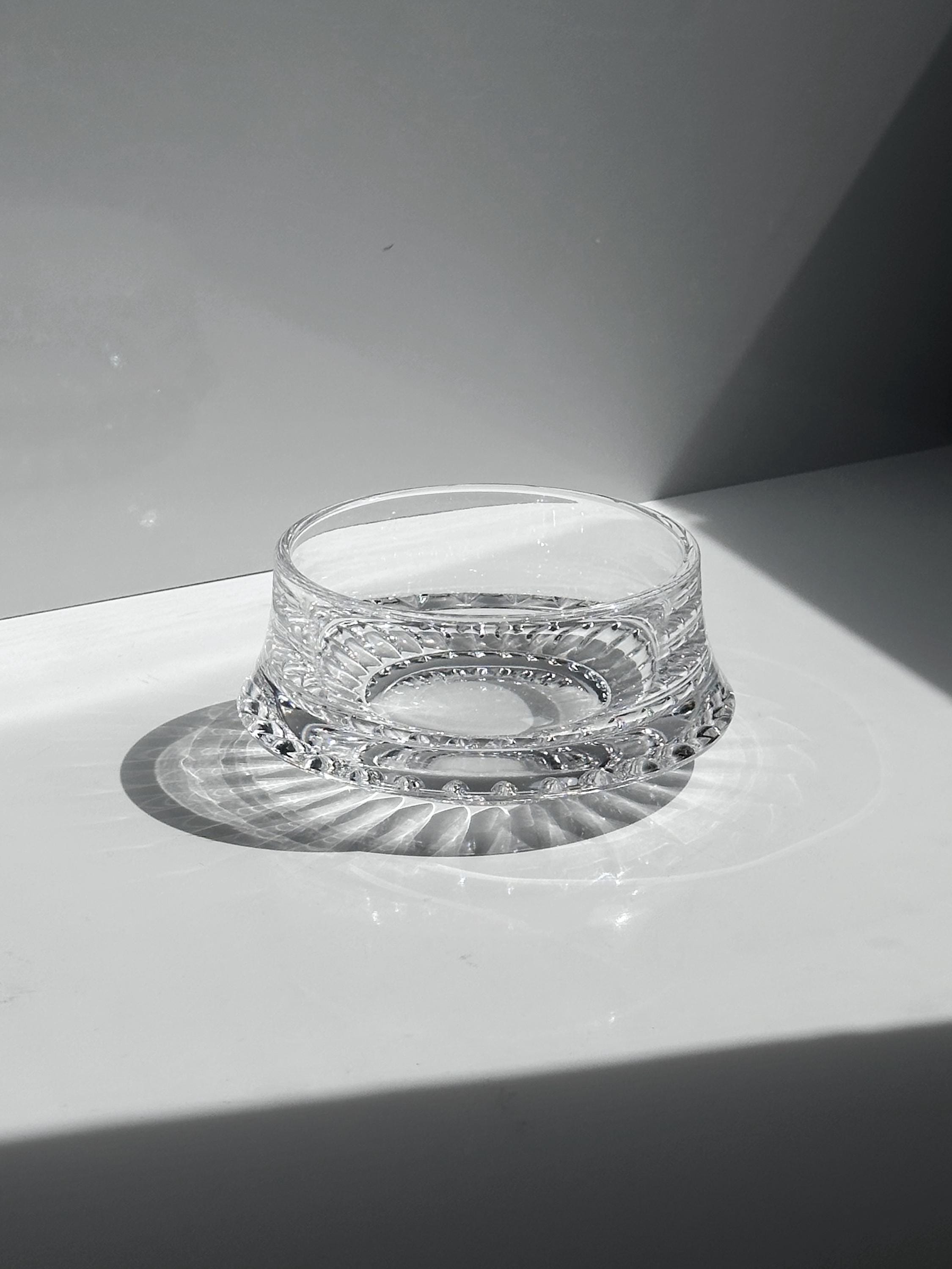 Vintage bowl crystal glass 1960s