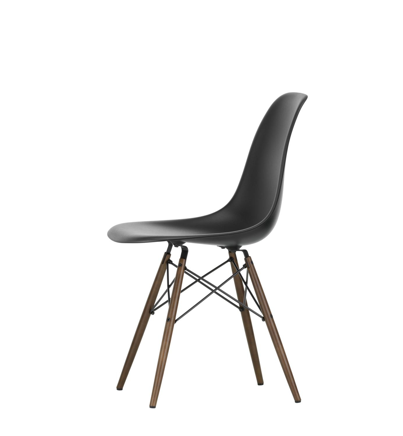 DSW Eames Plastic Side Chair Schwarz