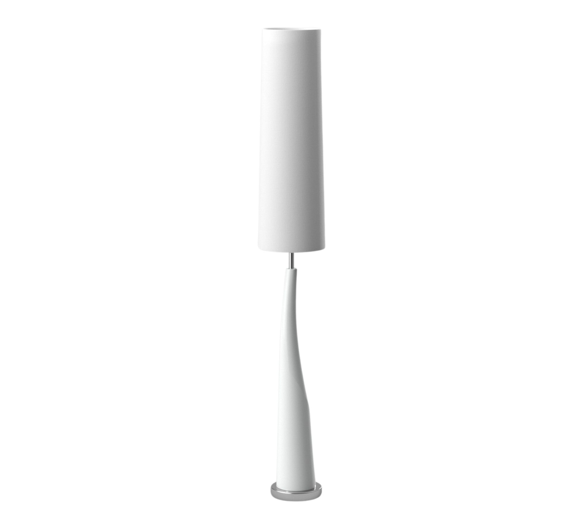 Stehlampe Keramik Metall Weiß