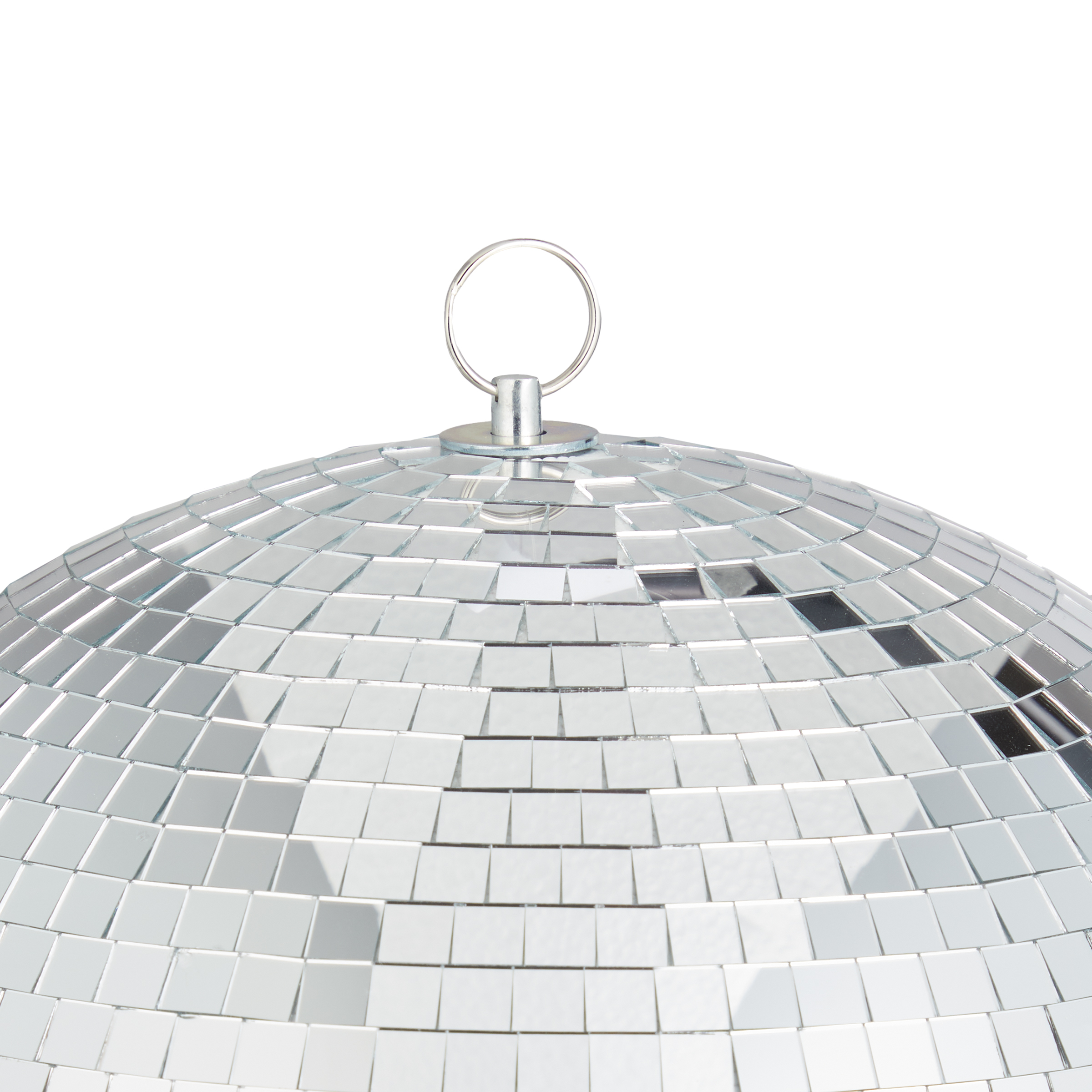 Decorative Ball DISCO Glass Plastic Silver 37x37 cm