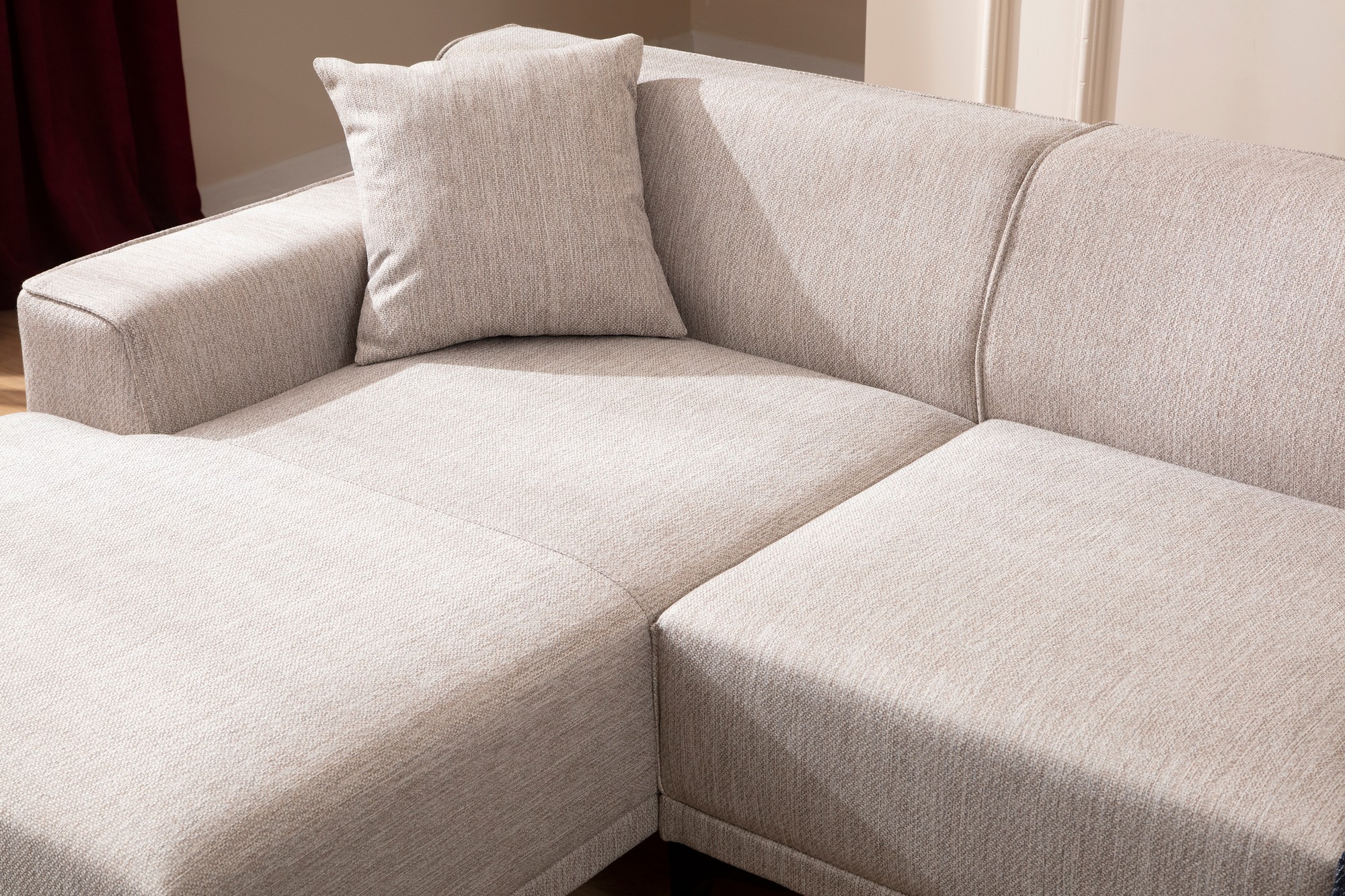 Petra L Corner Sofa White